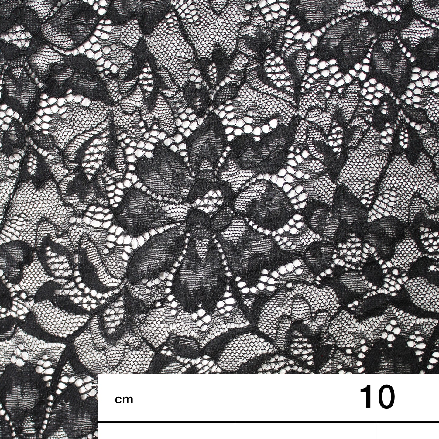 Elasticized Chantilly Lace with Flowers