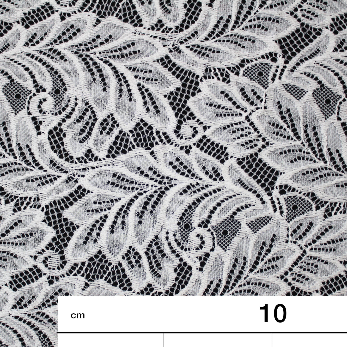 Pizzo Chantilly Filet | Foglie a Campo Pieno | Doppio Smerlo | H 150 cm | FW3753