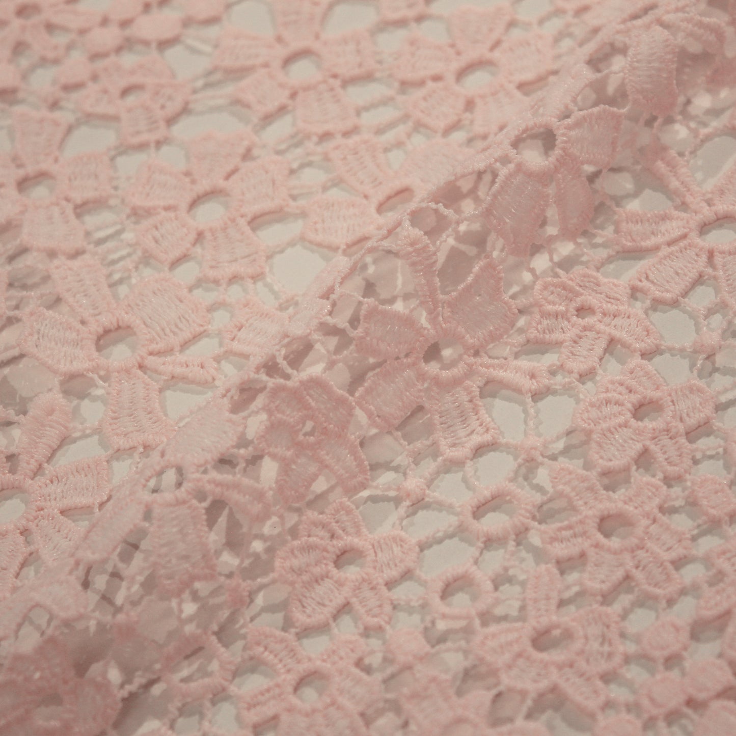 Macramé Lace with Full Field Flowers