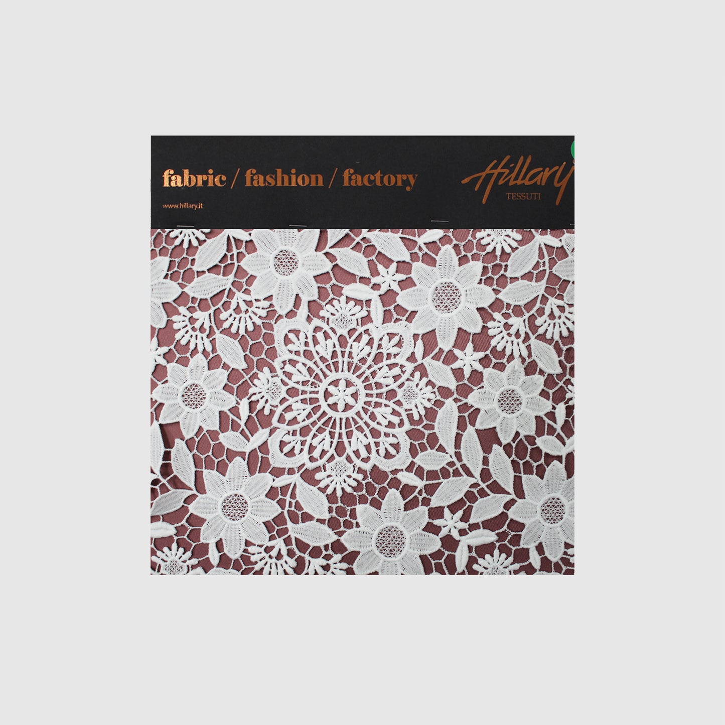 Macramé Lace with Multiform Flowers Sample