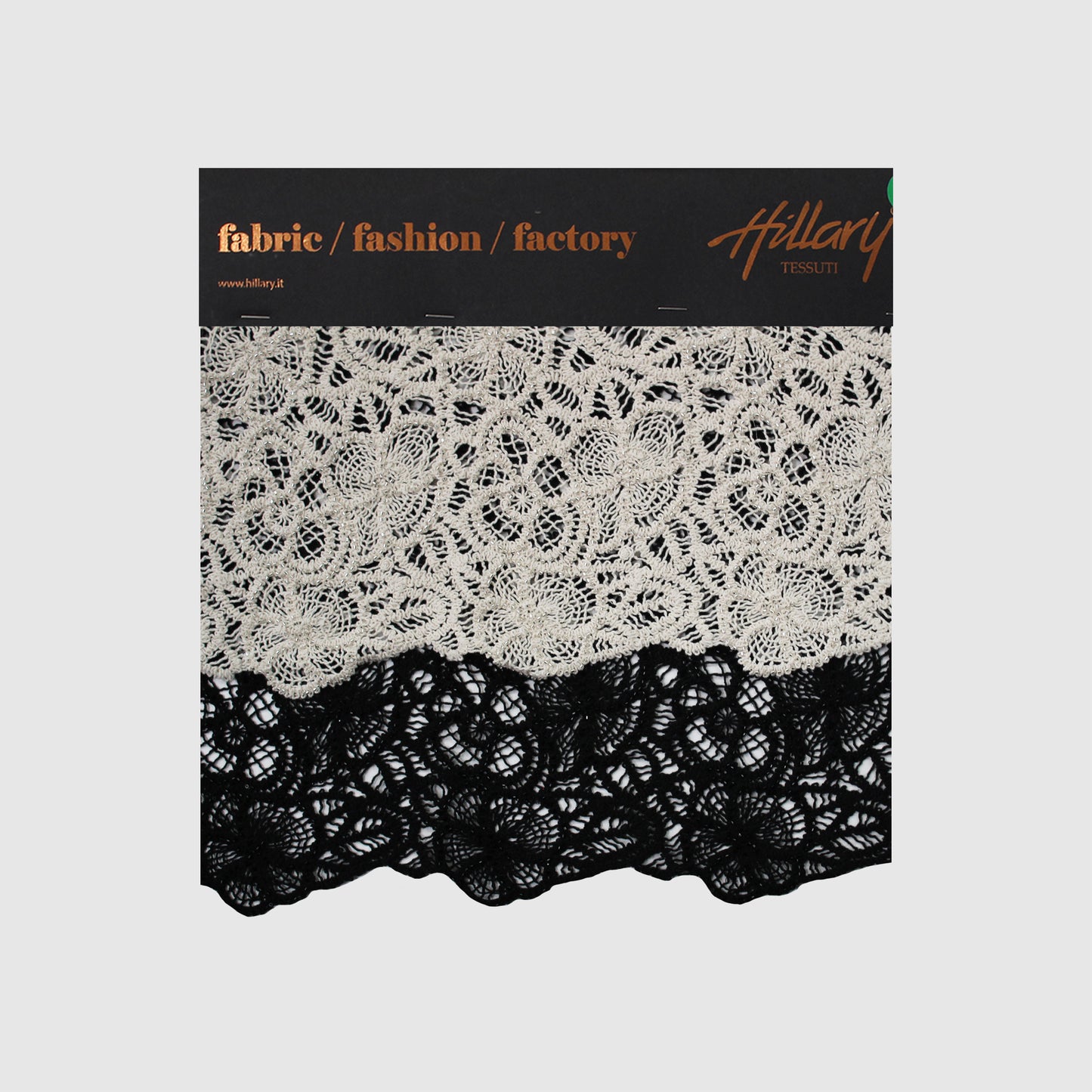 Macramé Lace with Flowers and Corals Sample