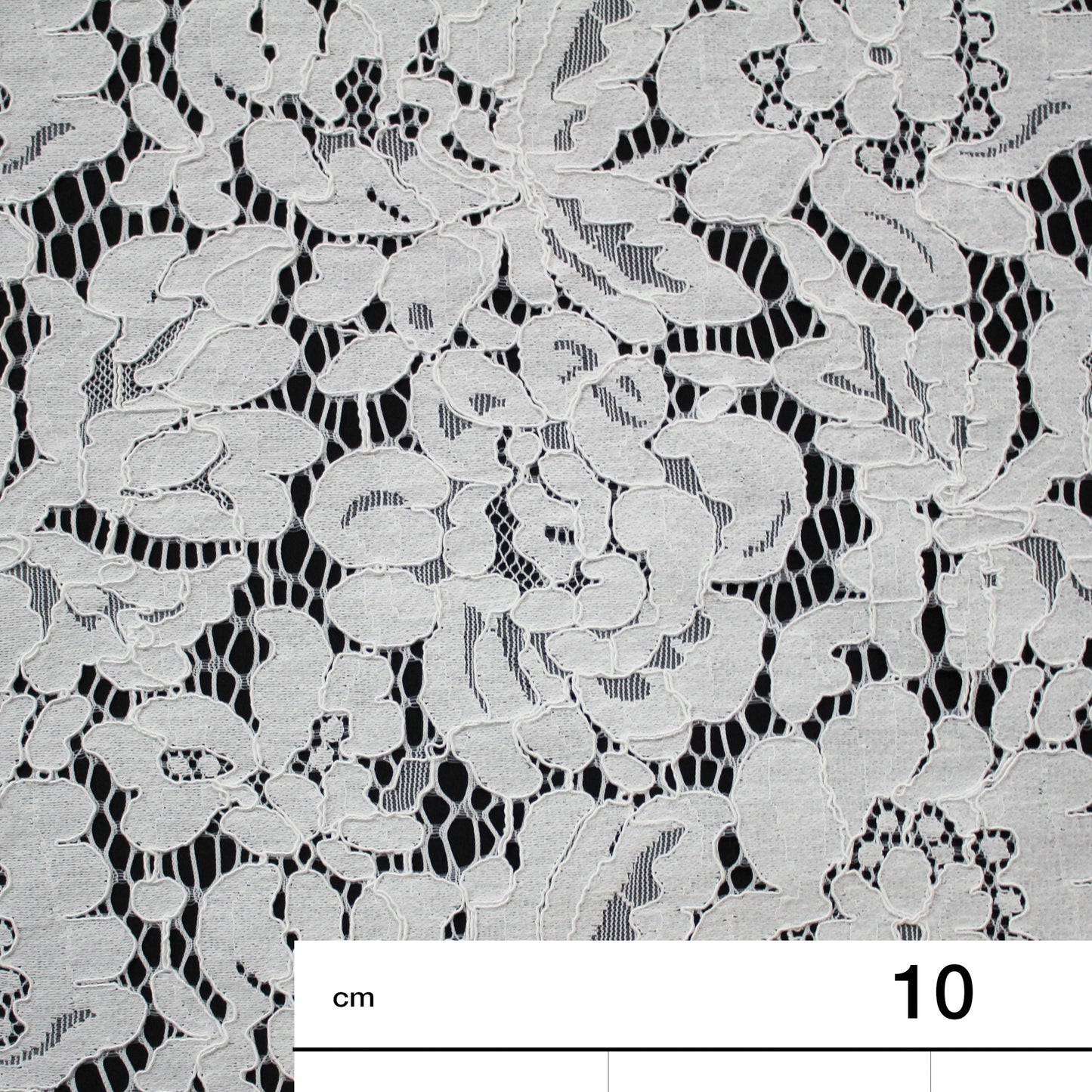 Re-embroidered Lace | Large Flowers & Leaves | Double Scalloped Edge | H 145–150 cm | FSW3516