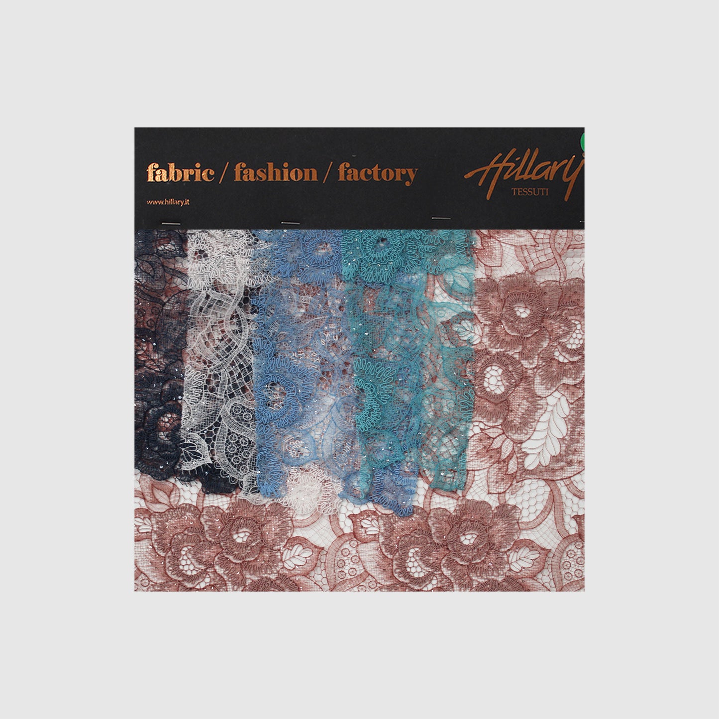 Pizzo Rebrodato con Fiori e Paillettes
