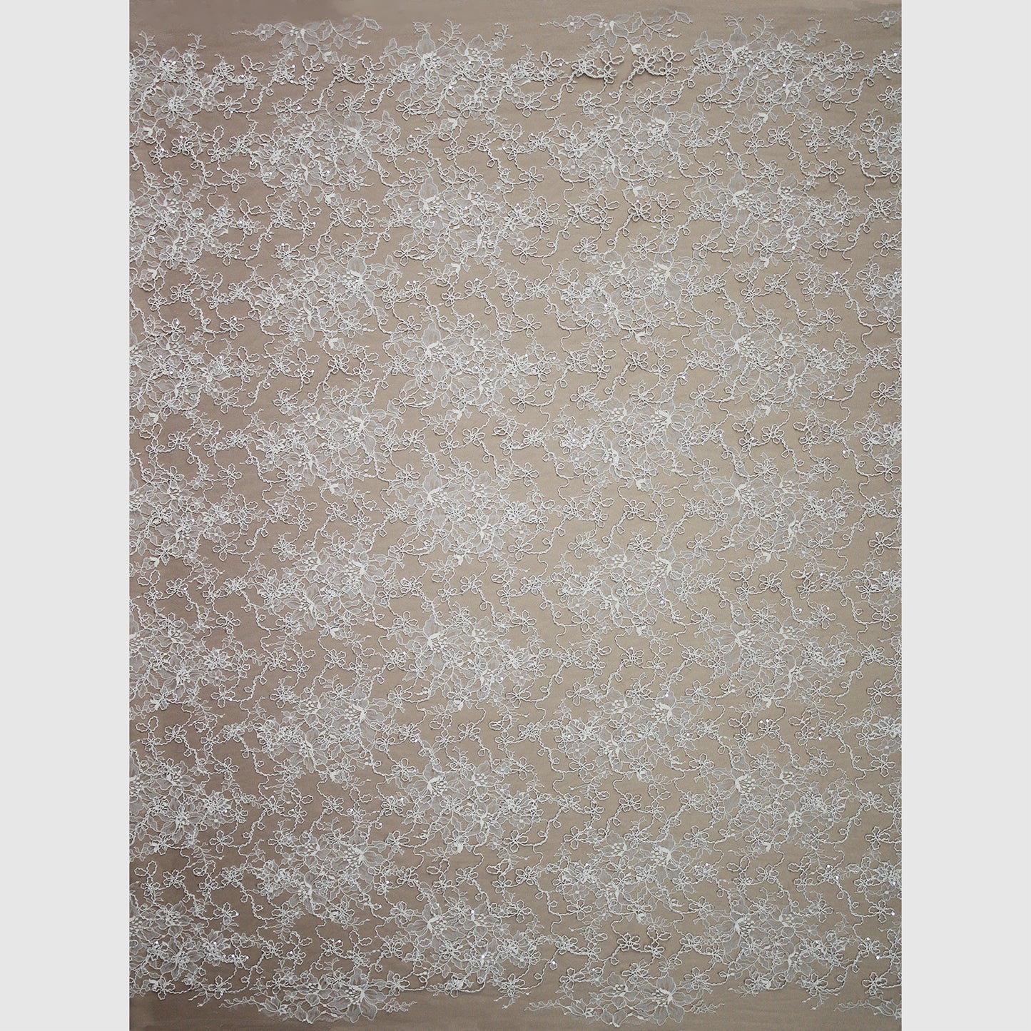 Rebroidered Lurex Lace with Paillettes
