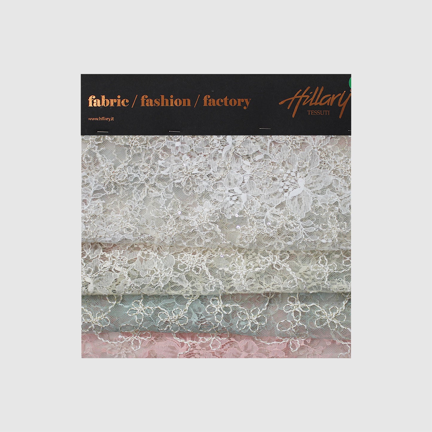 Rebroidered Lurex Lace with Paillettes