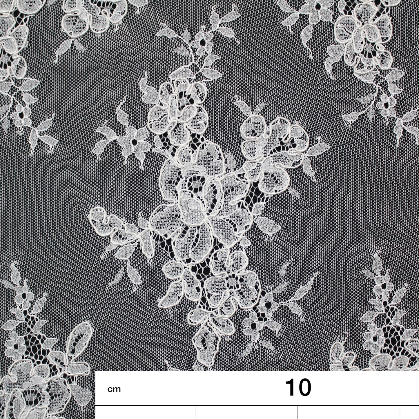 Re-embroidered Lace | Floral Bouquets | Low Double Floral Border | H 150 cm | FSW1932