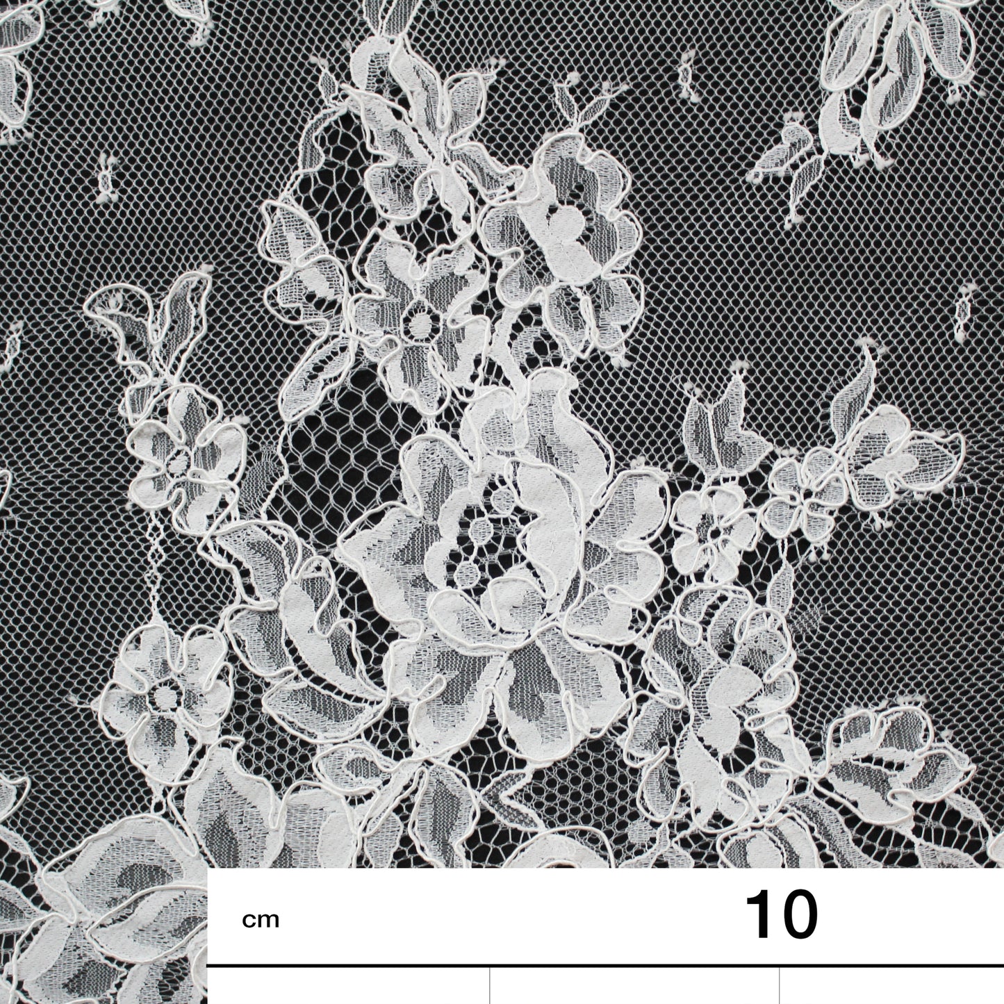 Re-embroidered Lace | Floral Bouquets | Medium Double Floral Border | H 150 cm | FSW2286