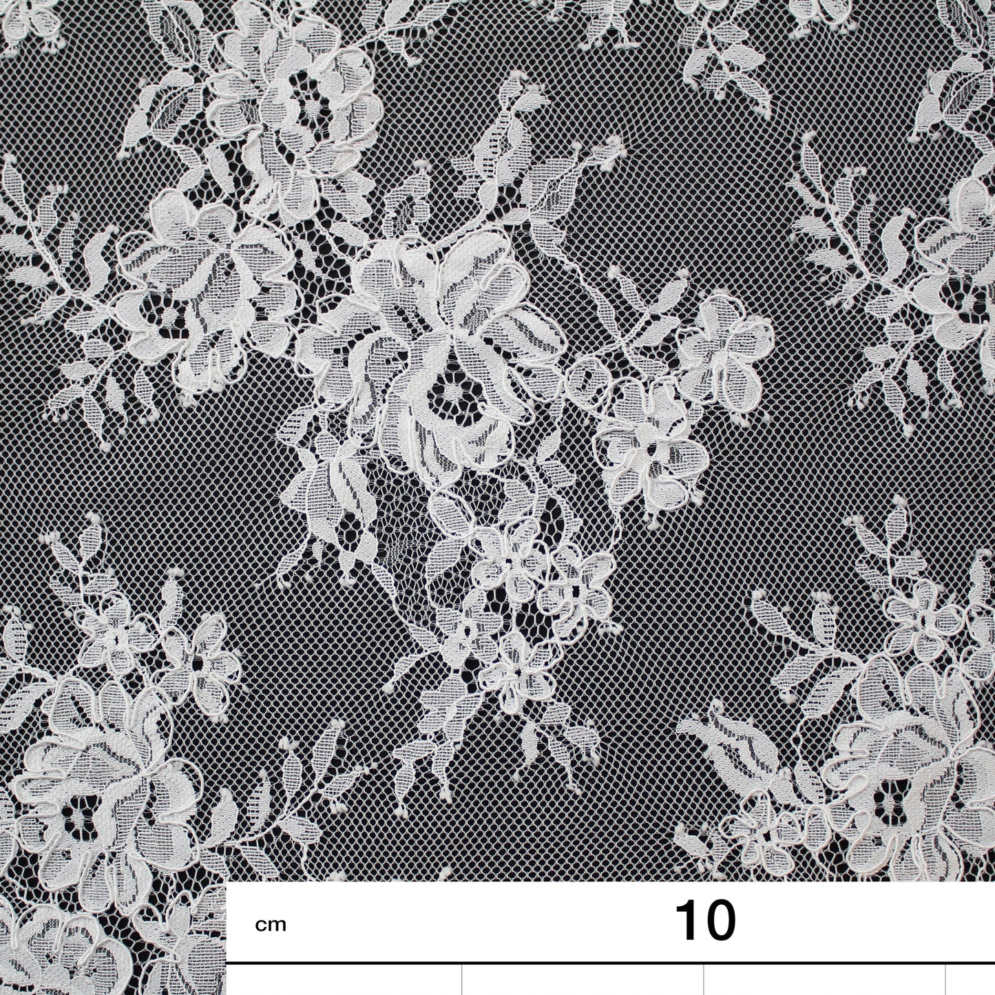 Re-embroidered Lace | Floral Bouquets | Double Border | H 150 cm | FSW4278