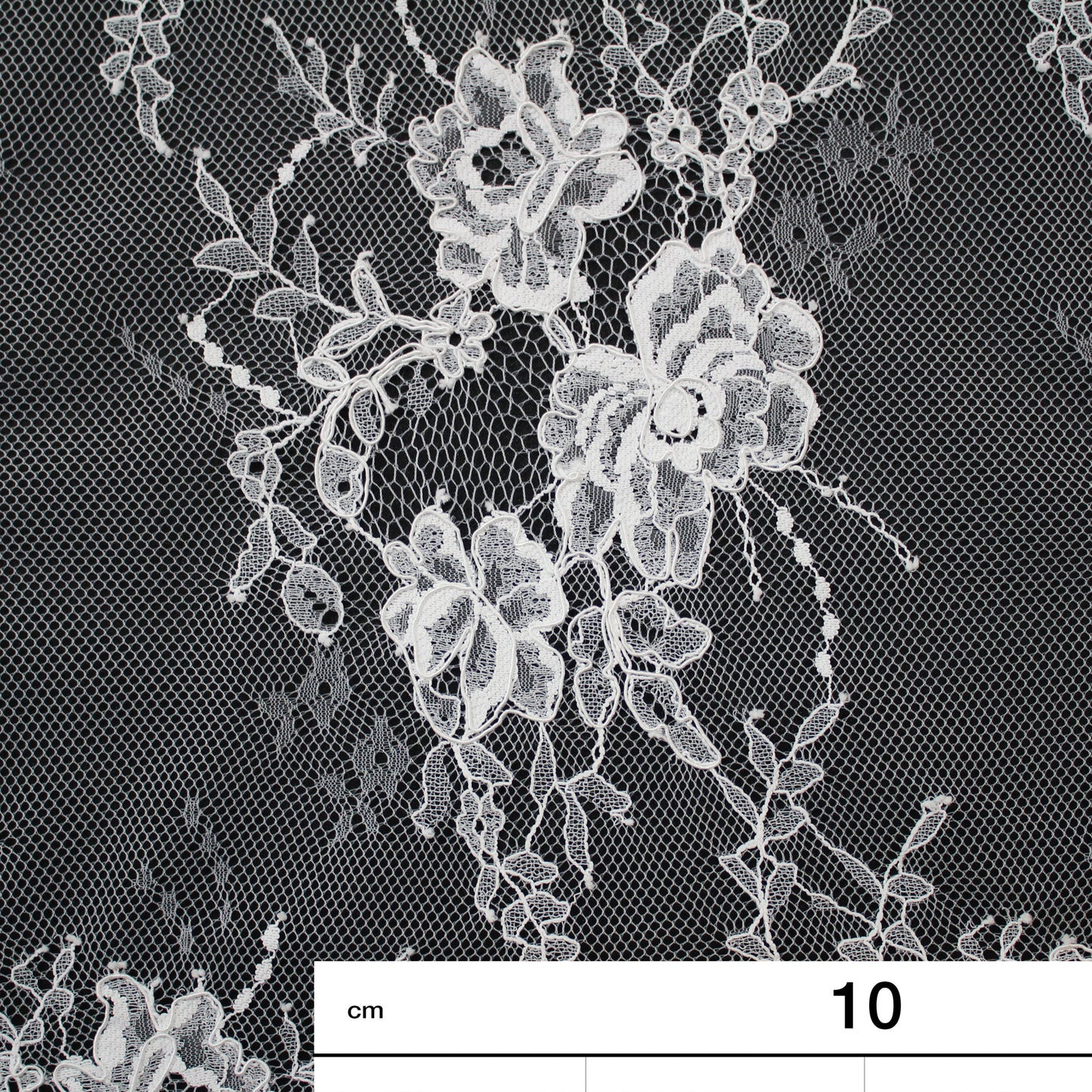 Re-embroidered Lace | Floral Branches | High Double Floral Border | H 150 cm | FSW4272
