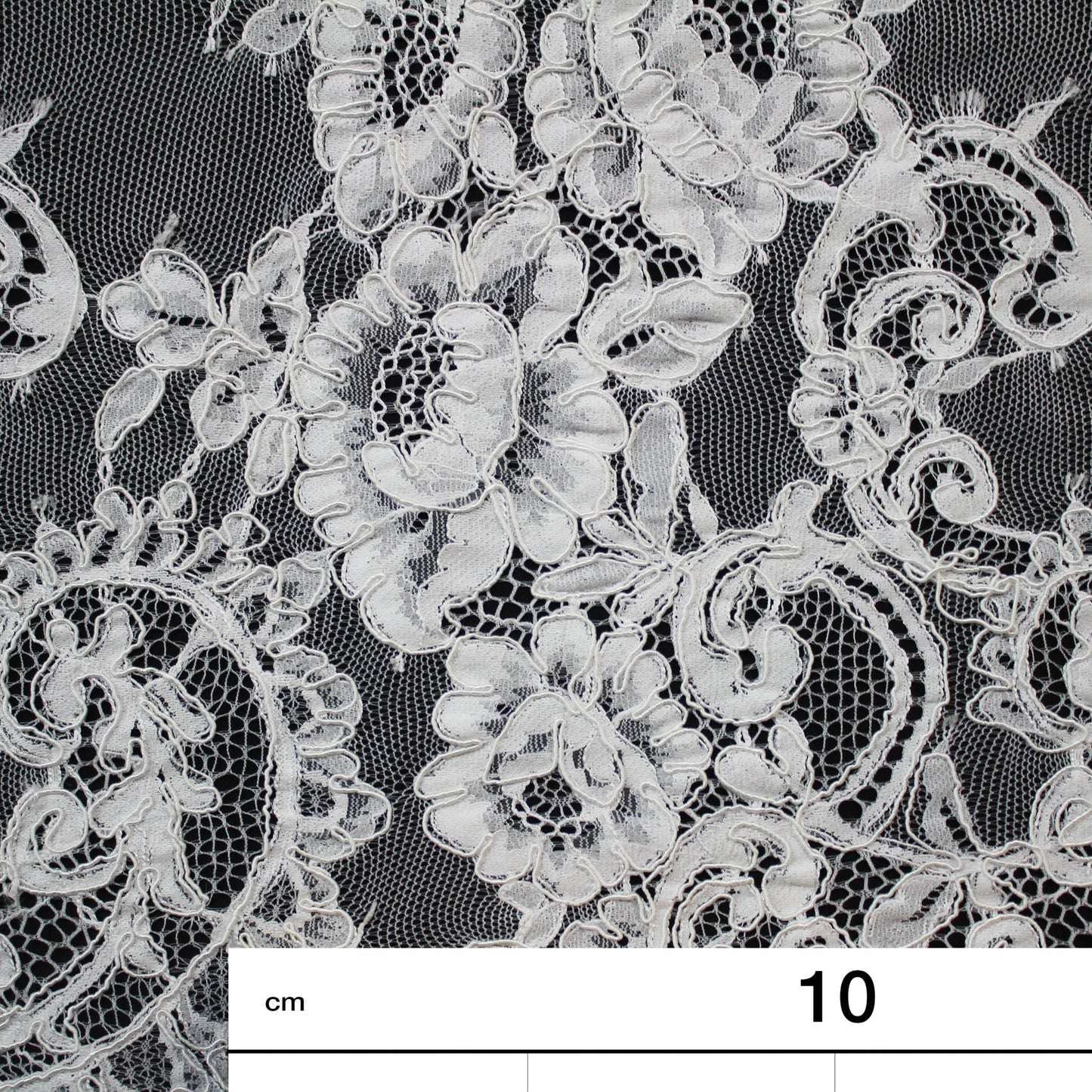 Re-embroidered Lace | Floral Branches | High Double Floral Branch Border | H 150 cm | FSW1933