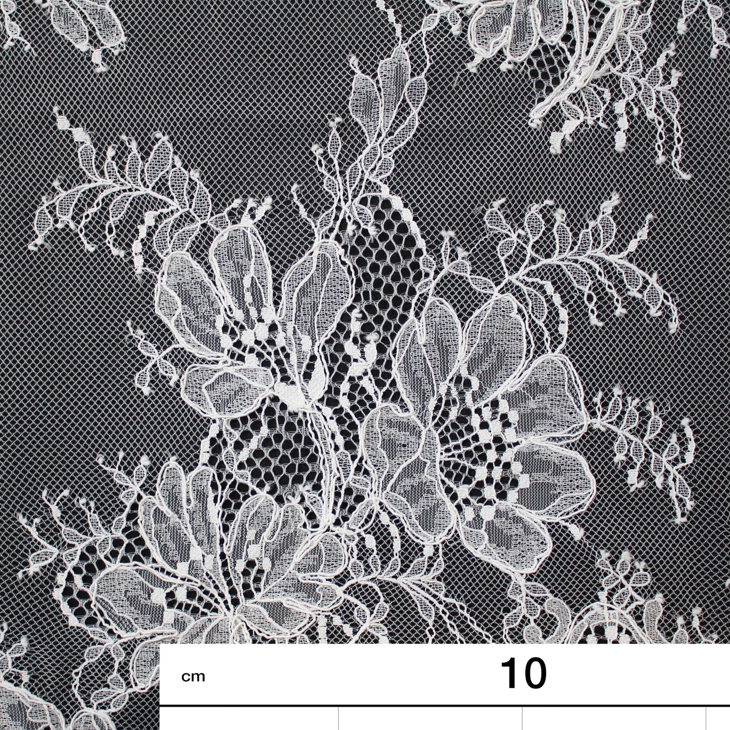 Re-embroidered Lace | Triple Floral Motif | High Double Floral Border | H 150 cm | FSW4274