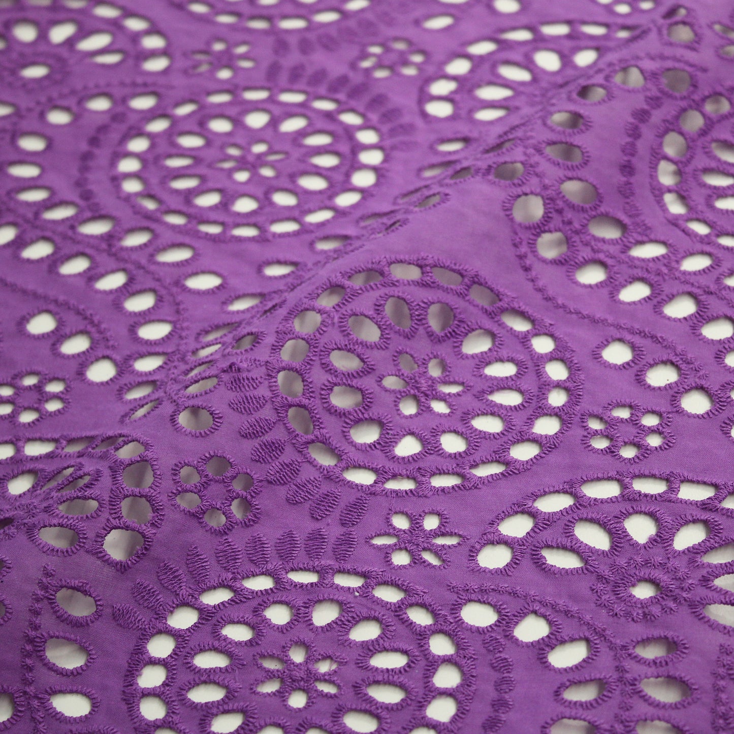 Sangallo Lace with Circles and Abstract Pattern