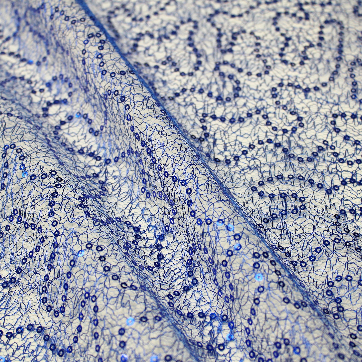 Embroidered Netting with Paillettes