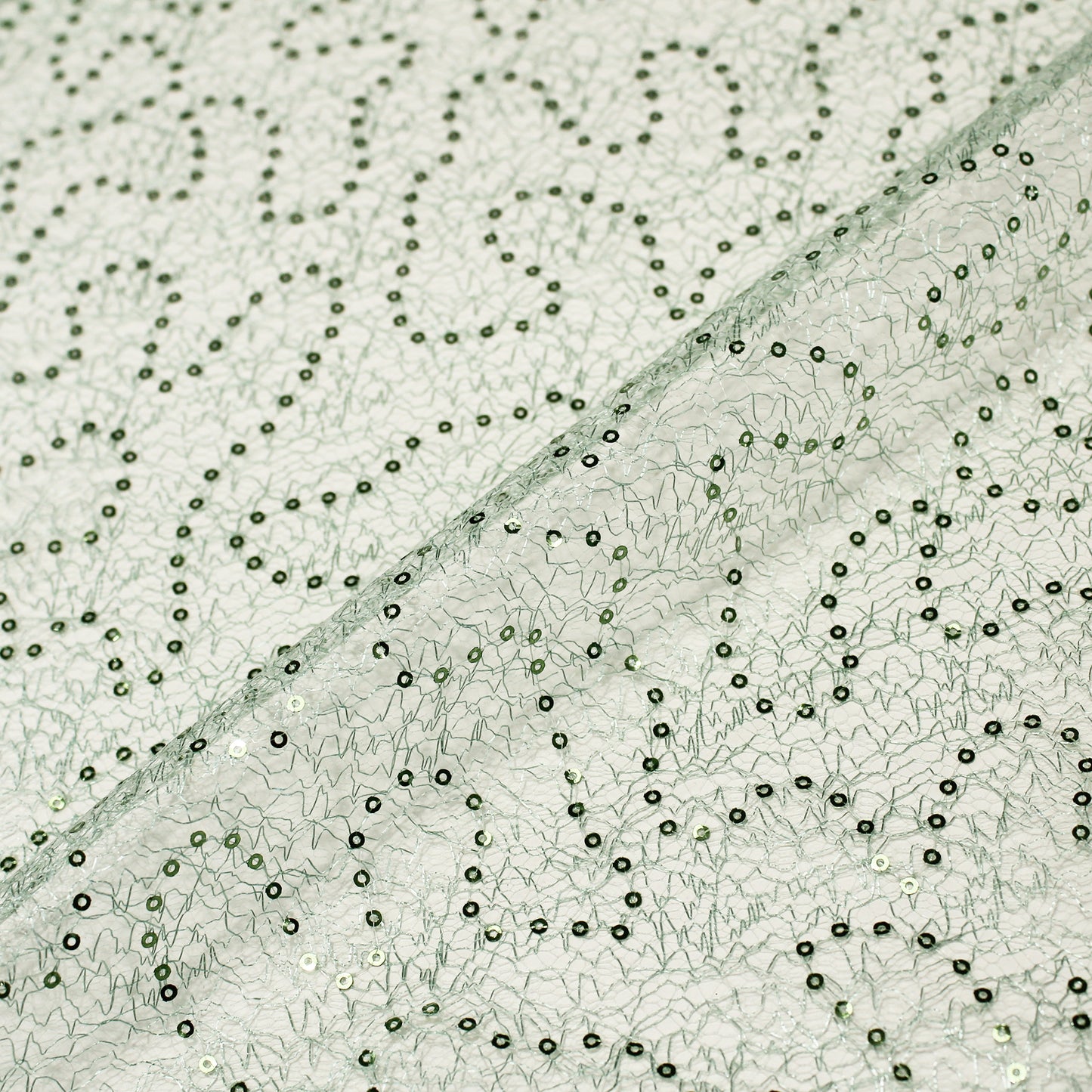 Embroidered Netting with Paillettes
