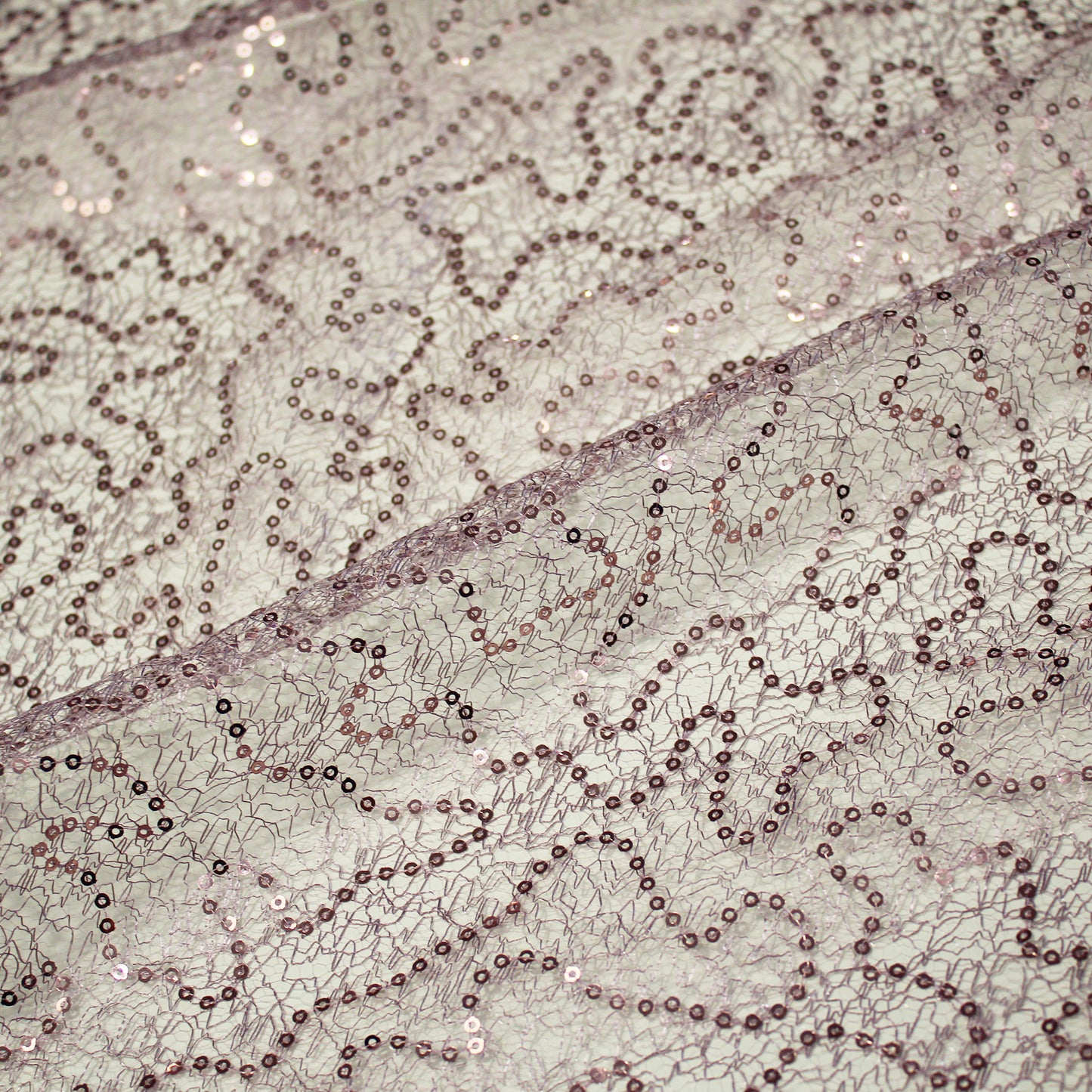 Embroidered Netting with Paillettes