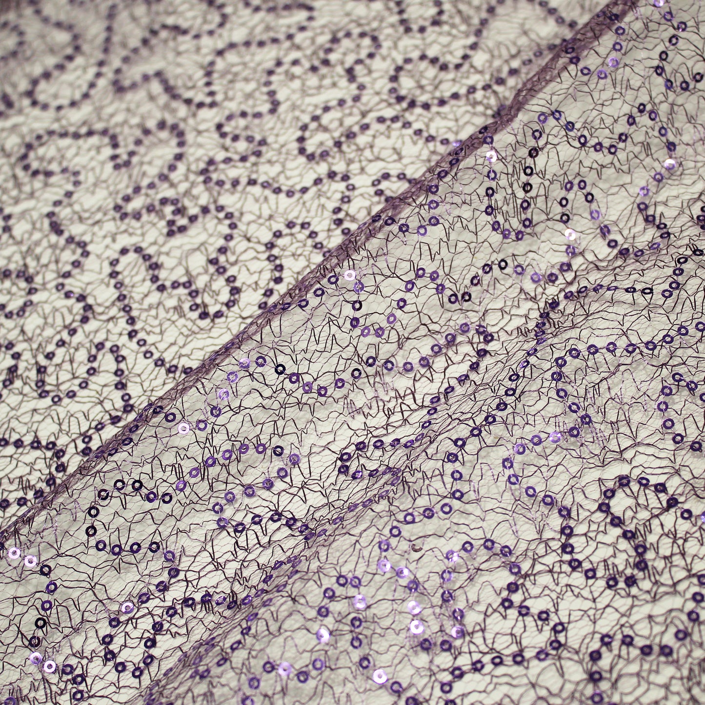 Embroidered Netting with Paillettes