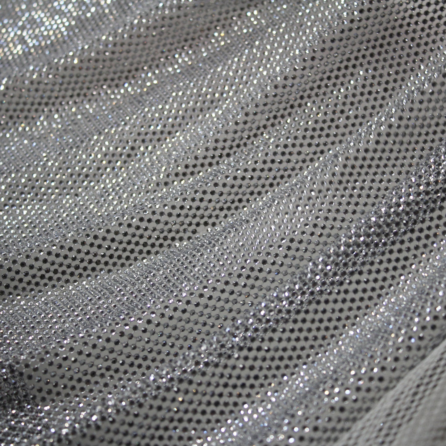 Narrow Netting with Small Tonal Round Rhinestones