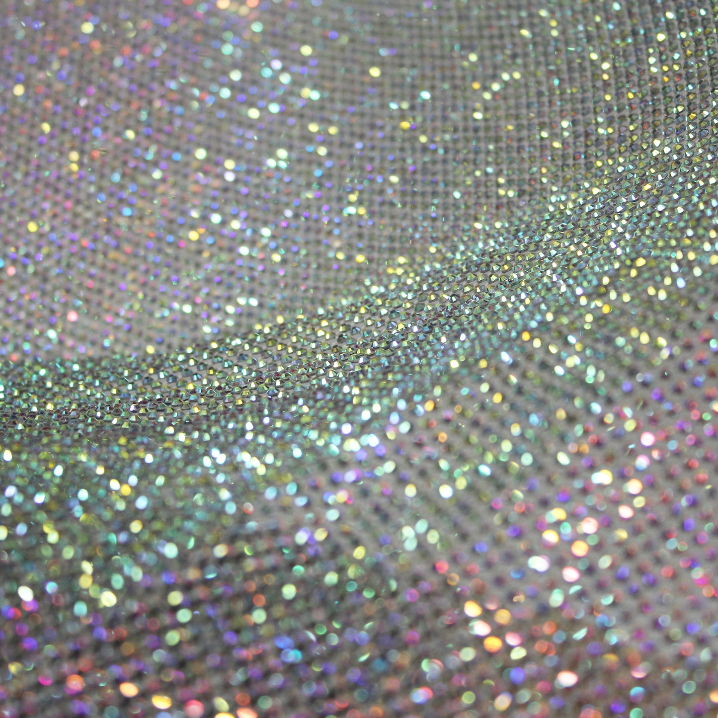 Narrow Netting with Small Tonal Round Rhinestones