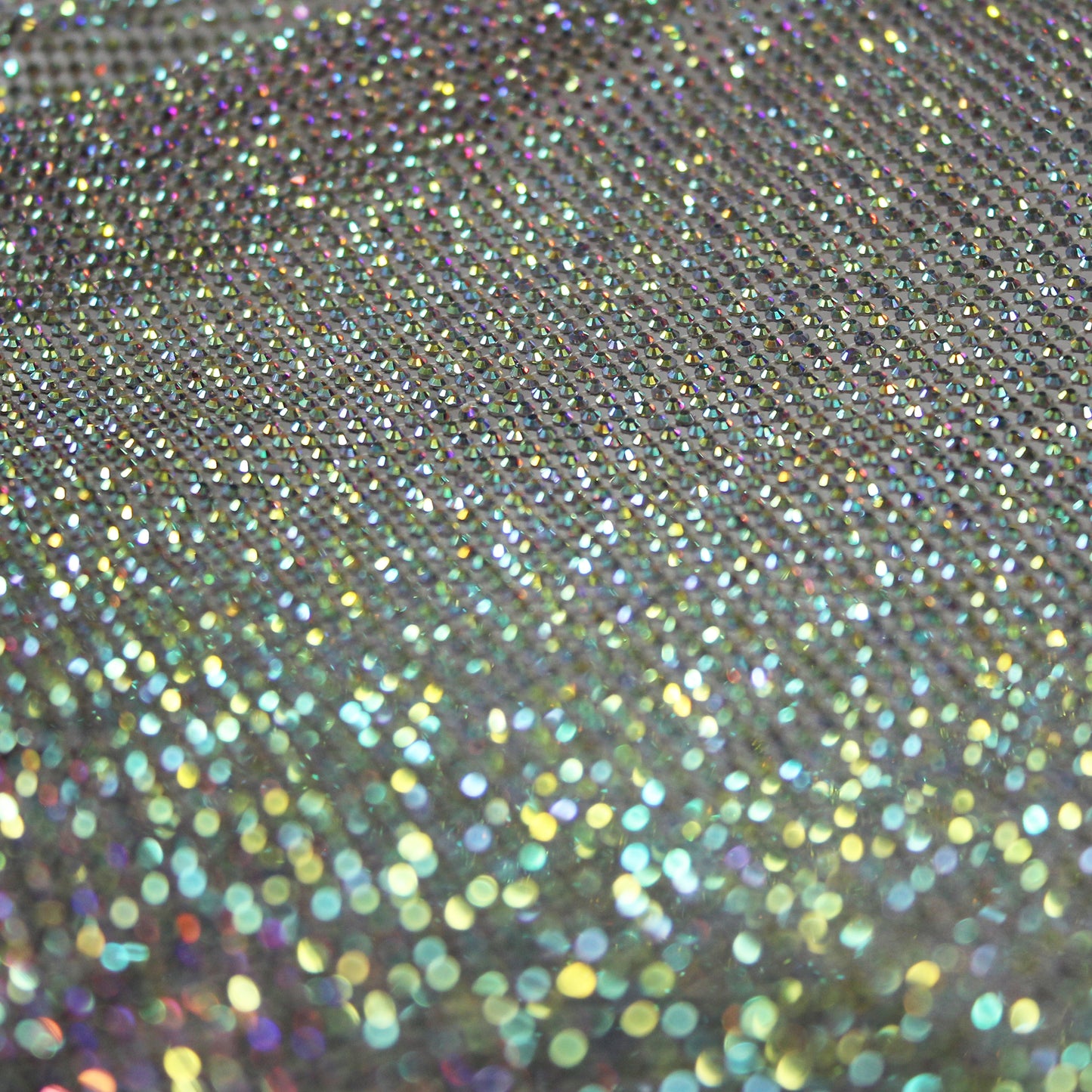 Narrow Netting with Small Tonal Round Rhinestones