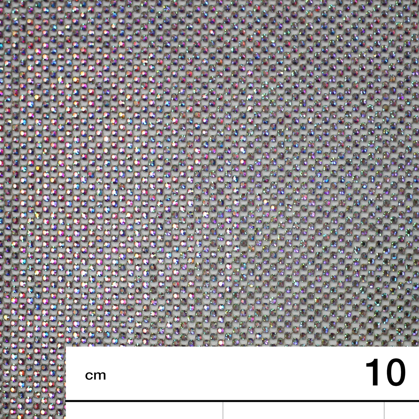 Narrow Netting with Small Tonal Round Rhinestones
