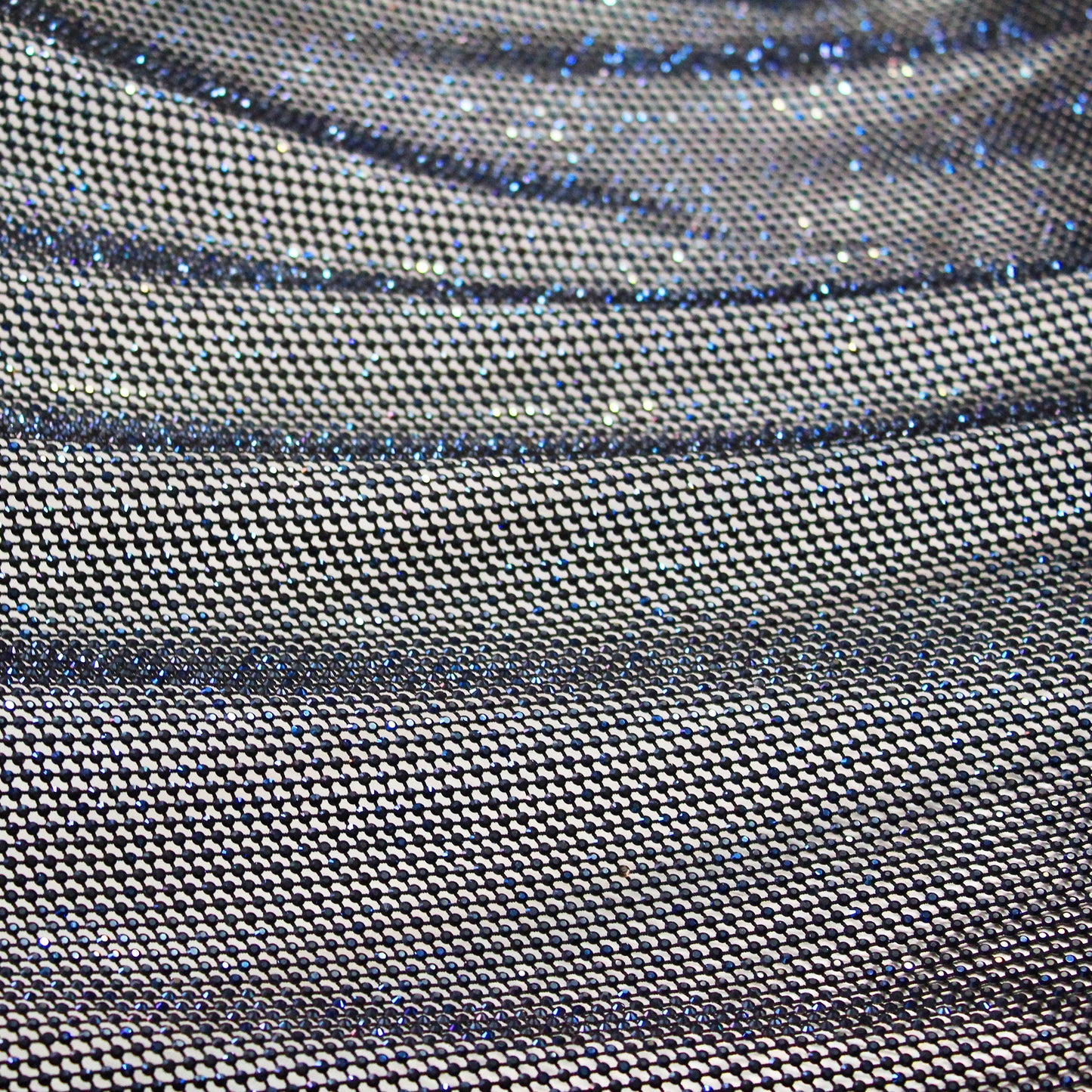 Narrow Netting with Small Tonal Round Rhinestones