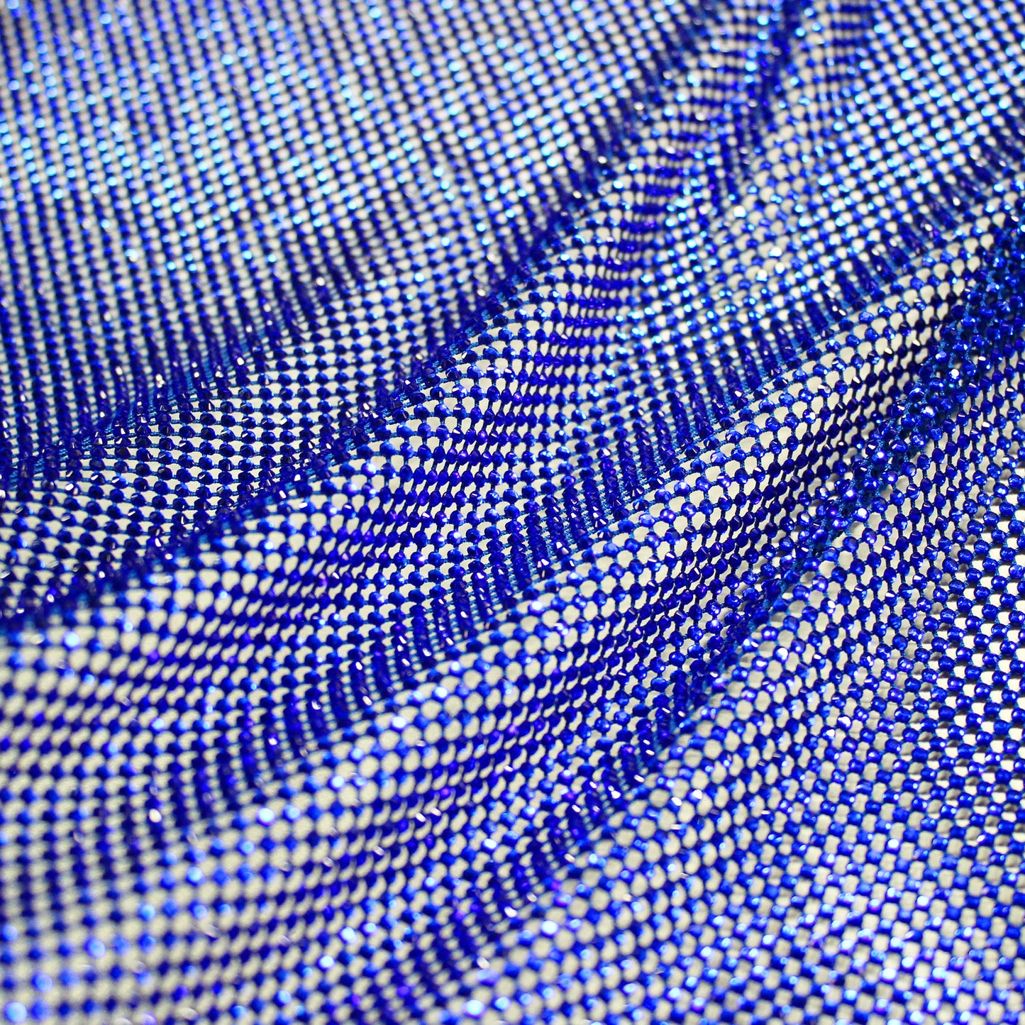 Rete Stretta con Strass Tondi Piccoli Tono su Tono