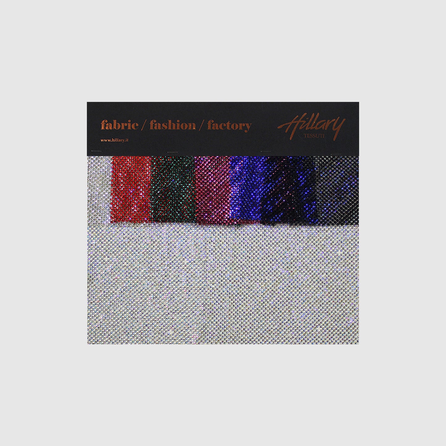 Narrow Netting with Small Tonal Round Rhinestones Sample