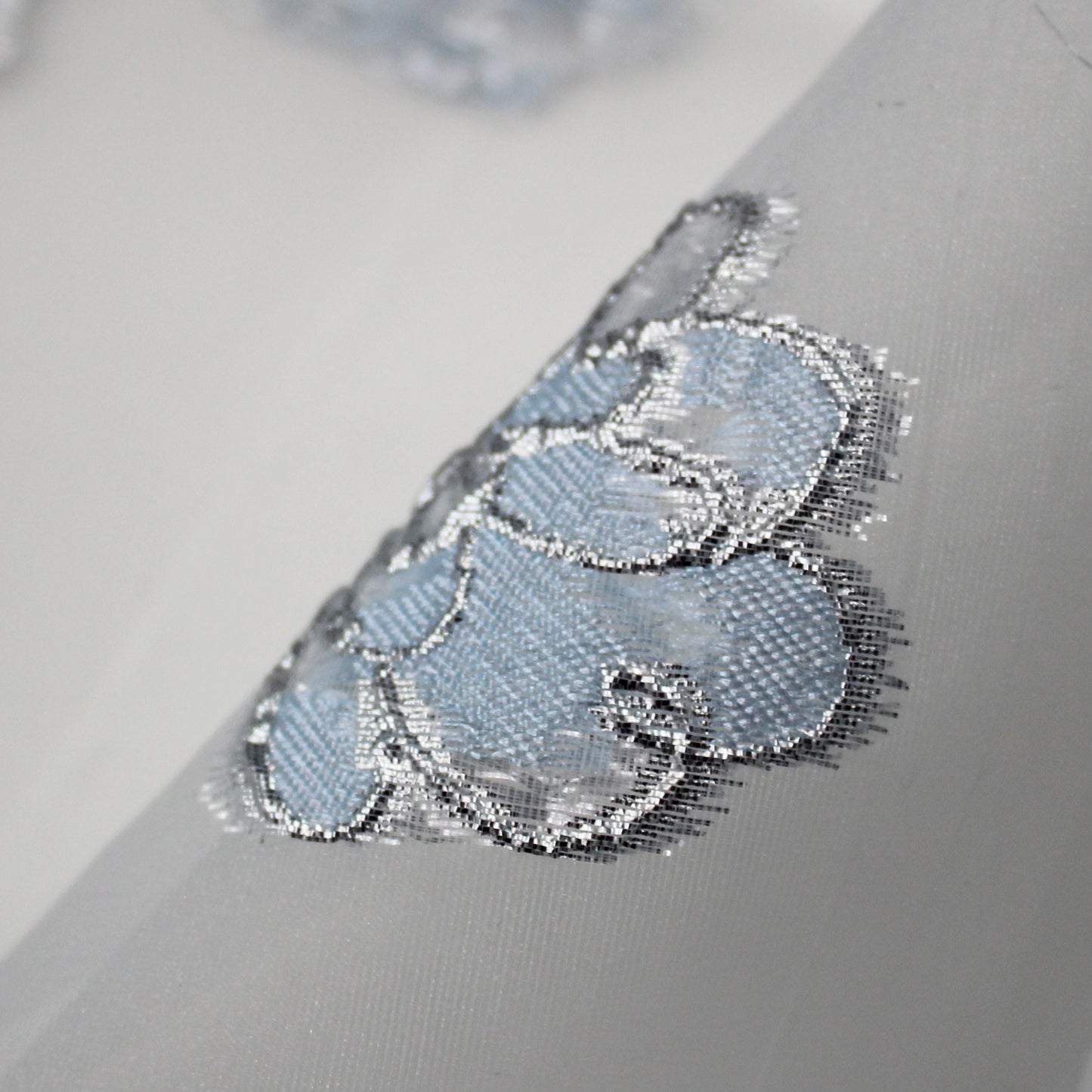 Brocade Fabric with Organza Base and Scattered Flowers