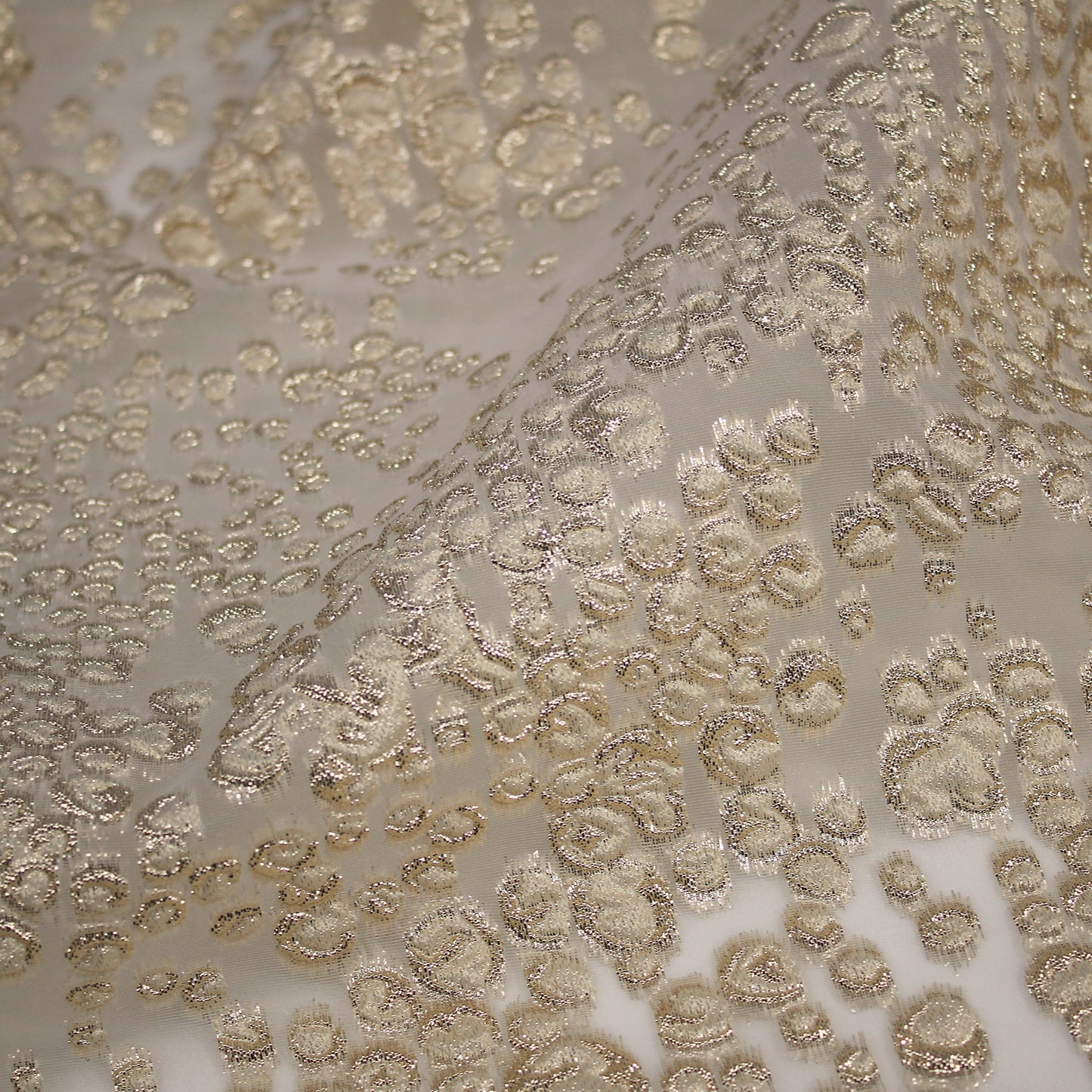 Brocade Fabric with Leopard Skin Effect
