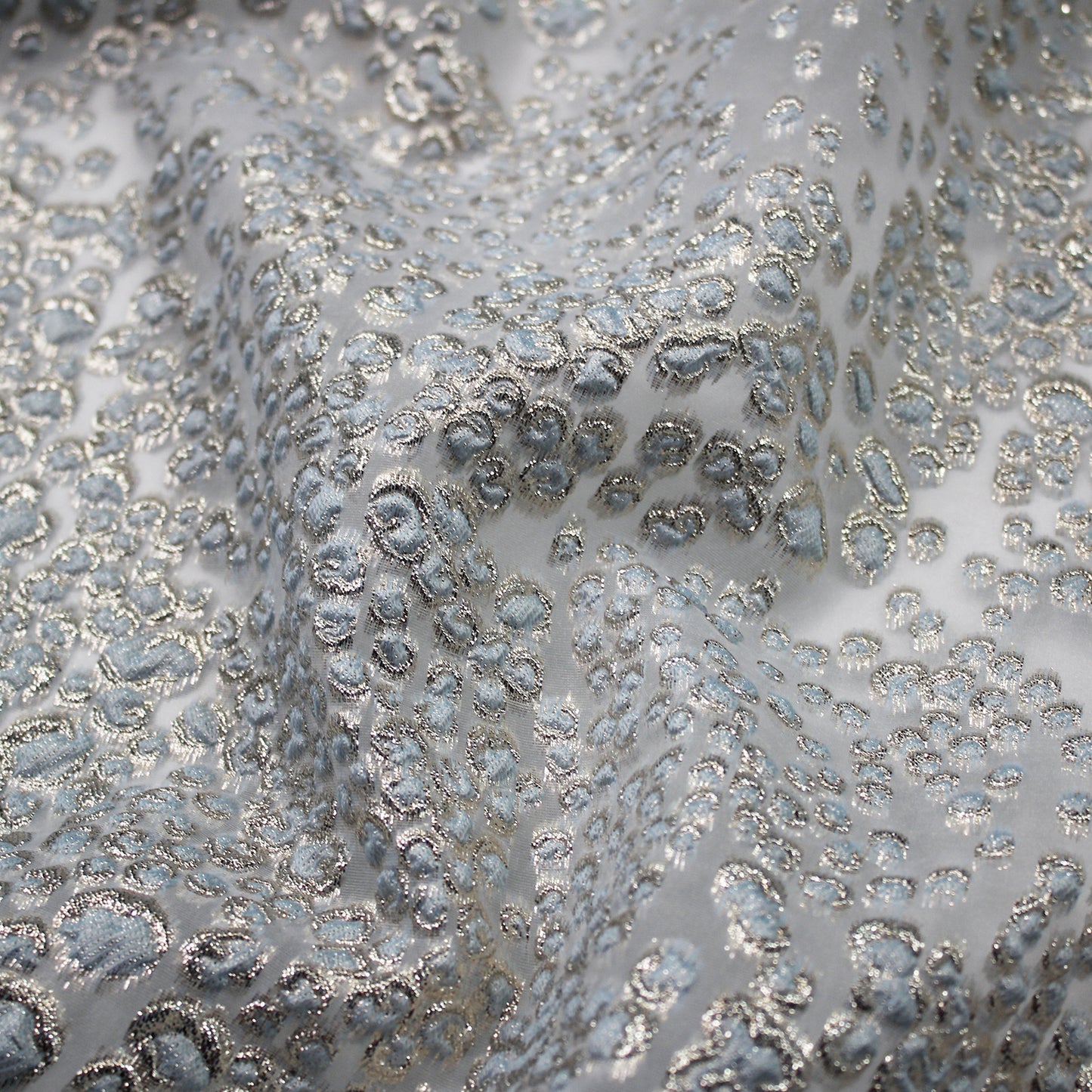 Brocade Fabric with Leopard Skin Effect