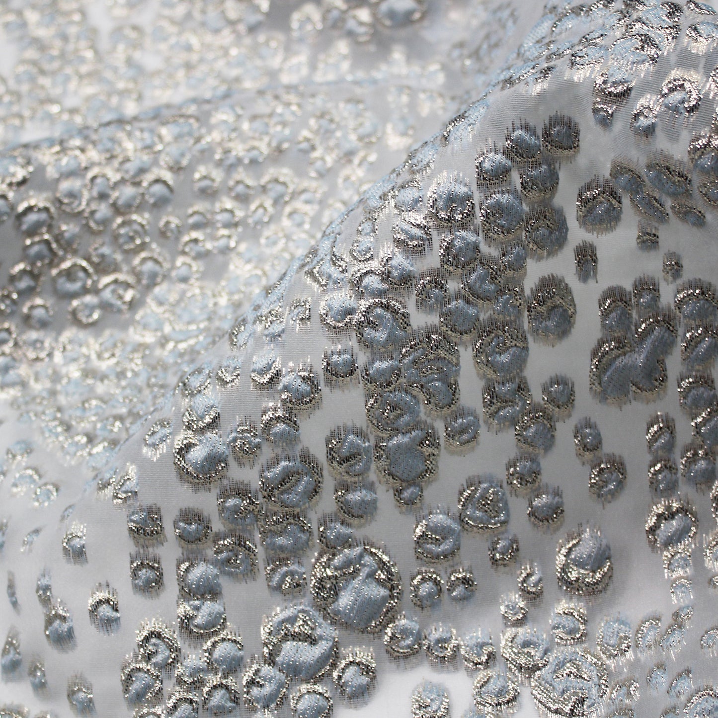 Brocade Fabric with Leopard Skin Effect
