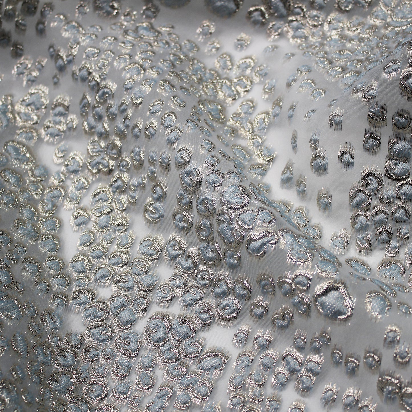 Brocade Fabric with Leopard Skin Effect