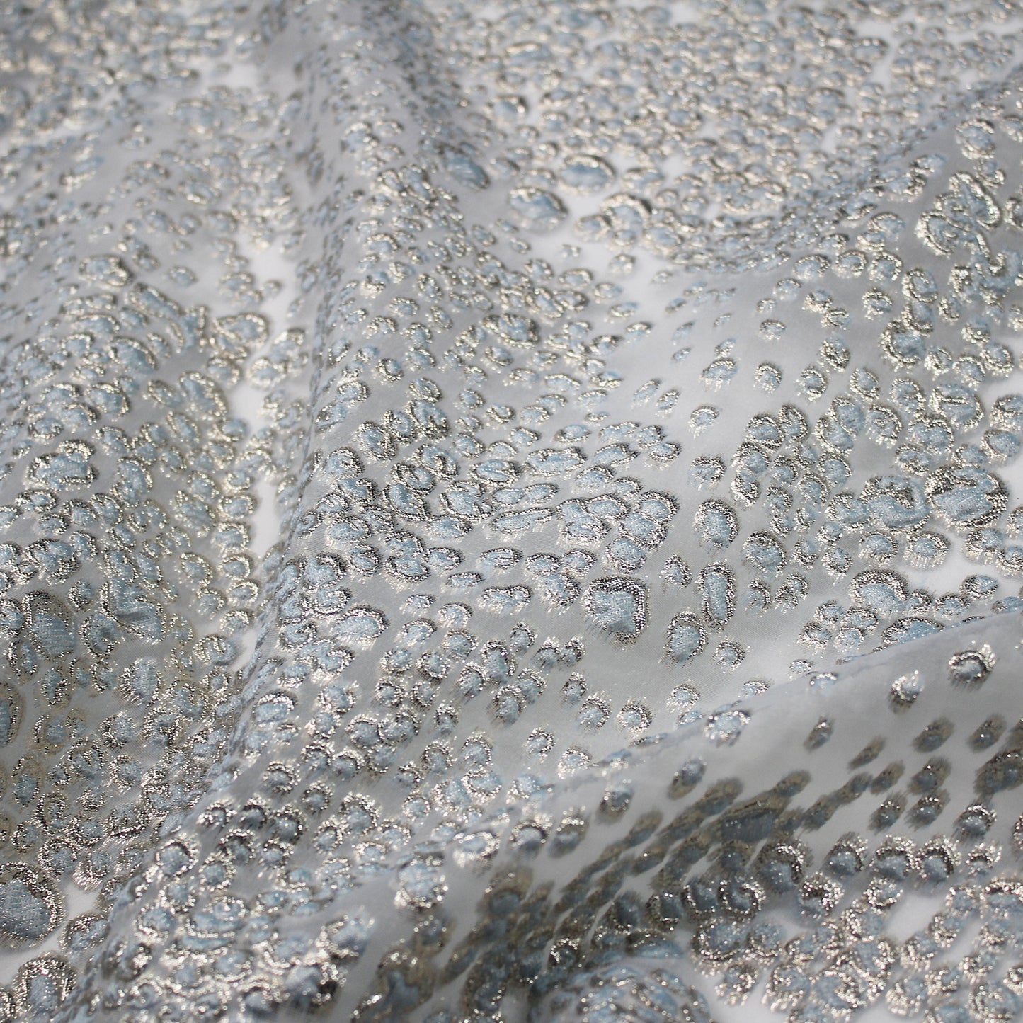 Brocade Fabric with Leopard Skin Effect