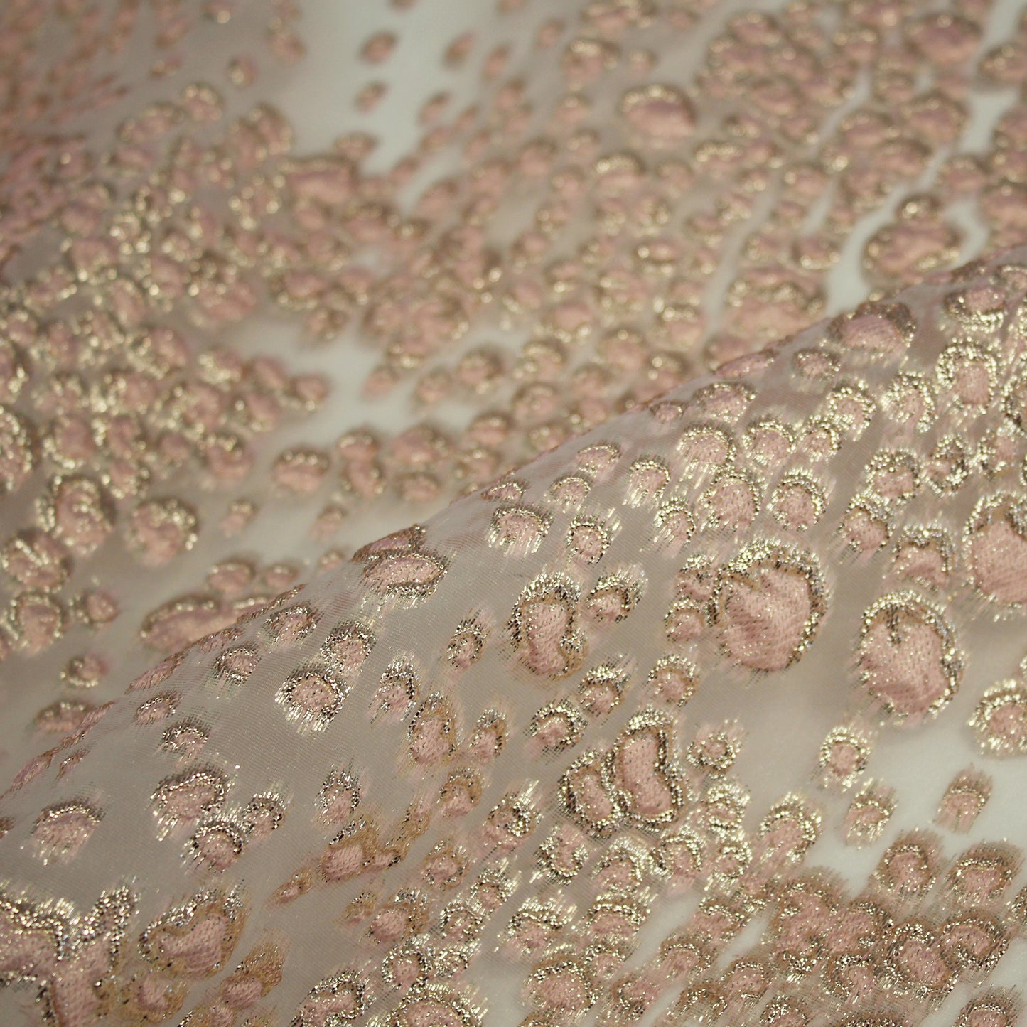 Brocade Fabric with Leopard Skin Effect