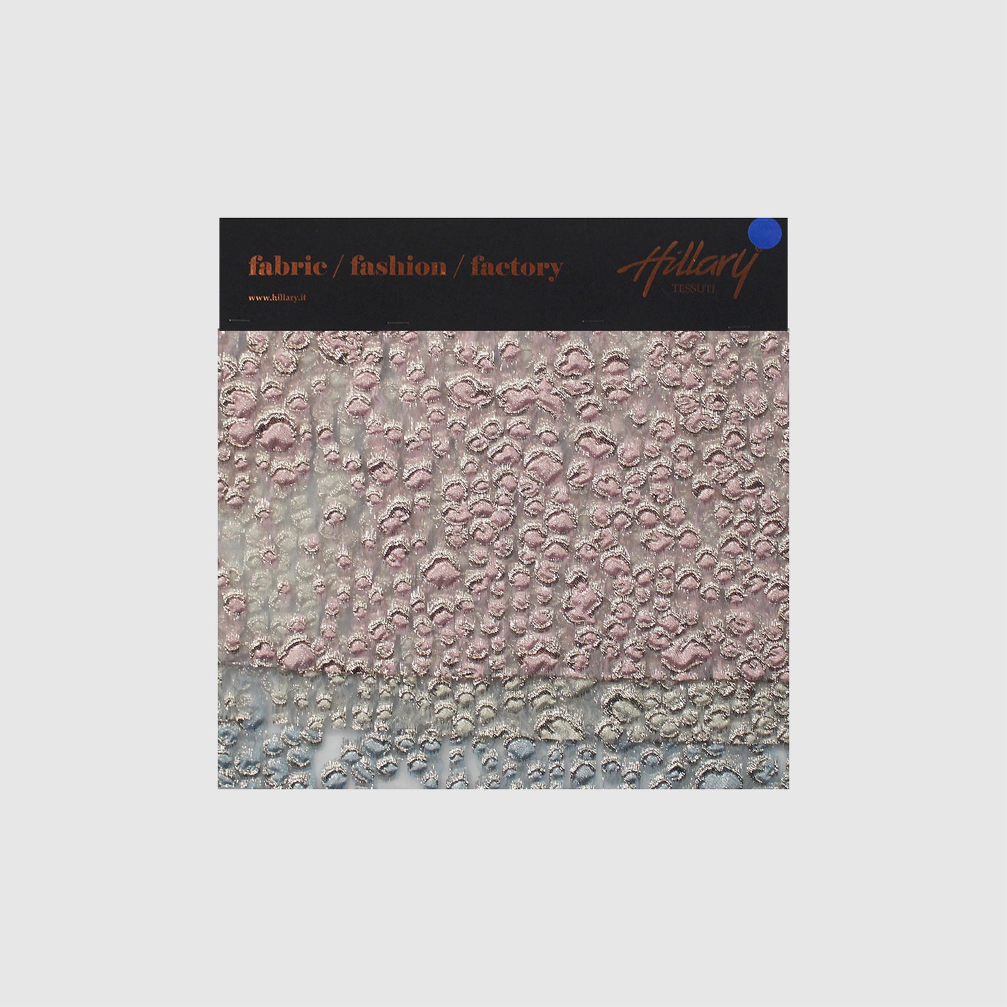 Brocade Fabric with Leopard Skin Effect Sample
