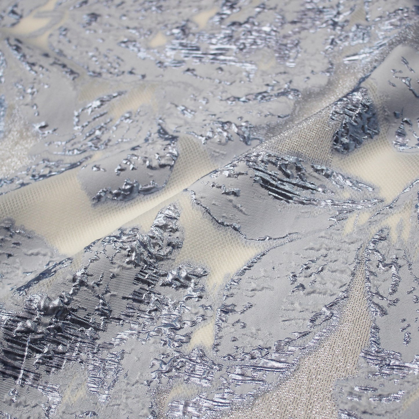 Brocade Fabric with Large Flowers