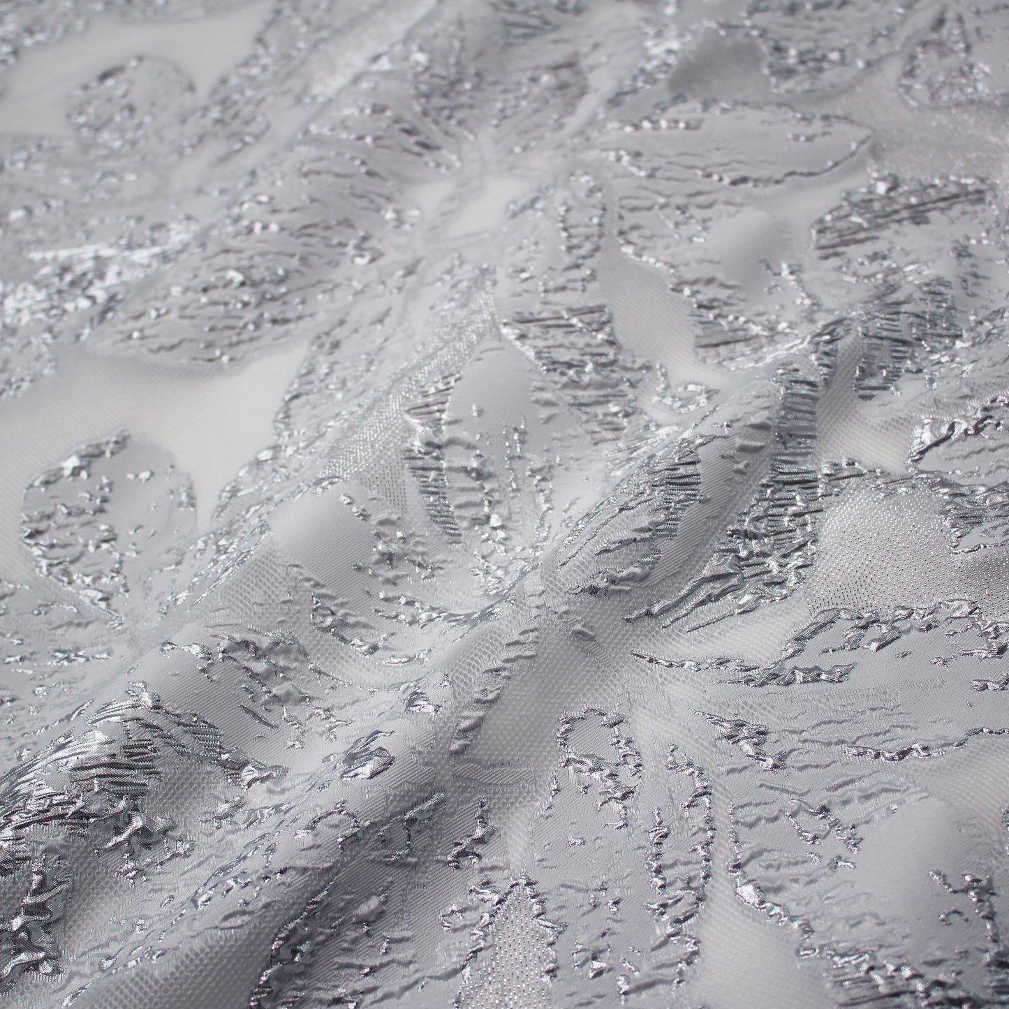 Brocade Fabric with Large Flowers