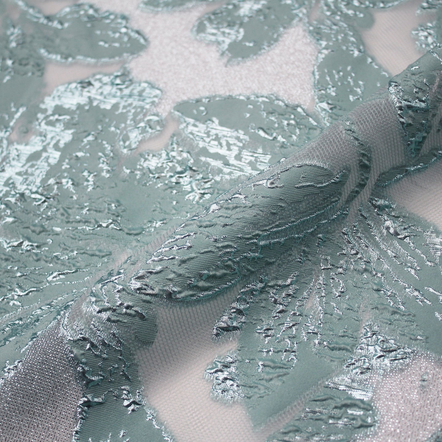 Brocade Fabric with Large Flowers