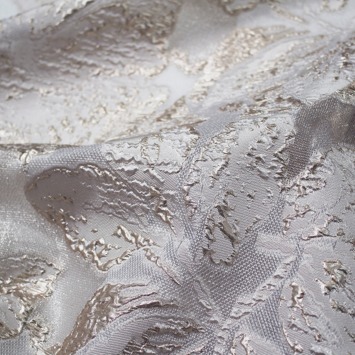 Brocade Fabric with Large Flowers