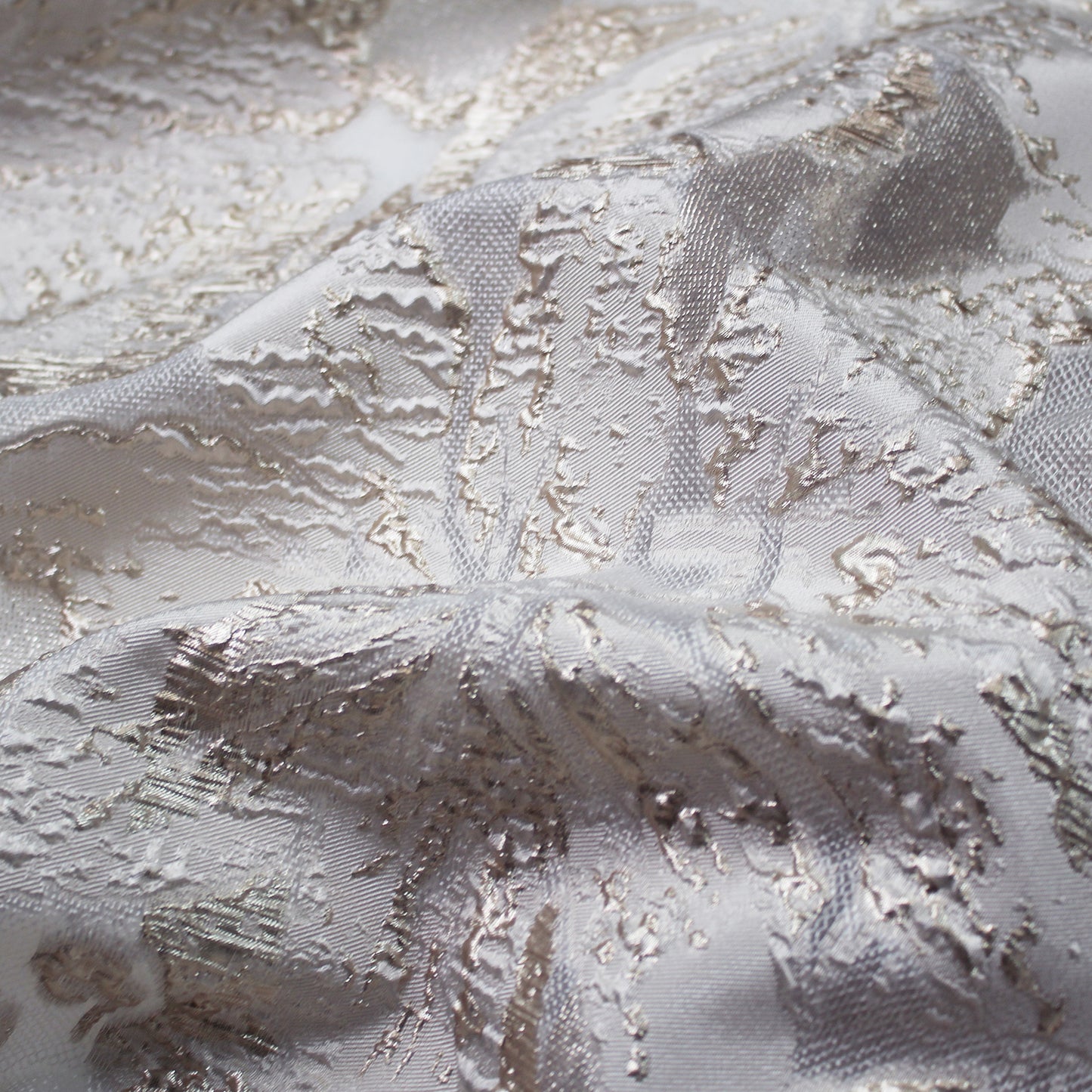 Brocade Fabric with Large Flowers