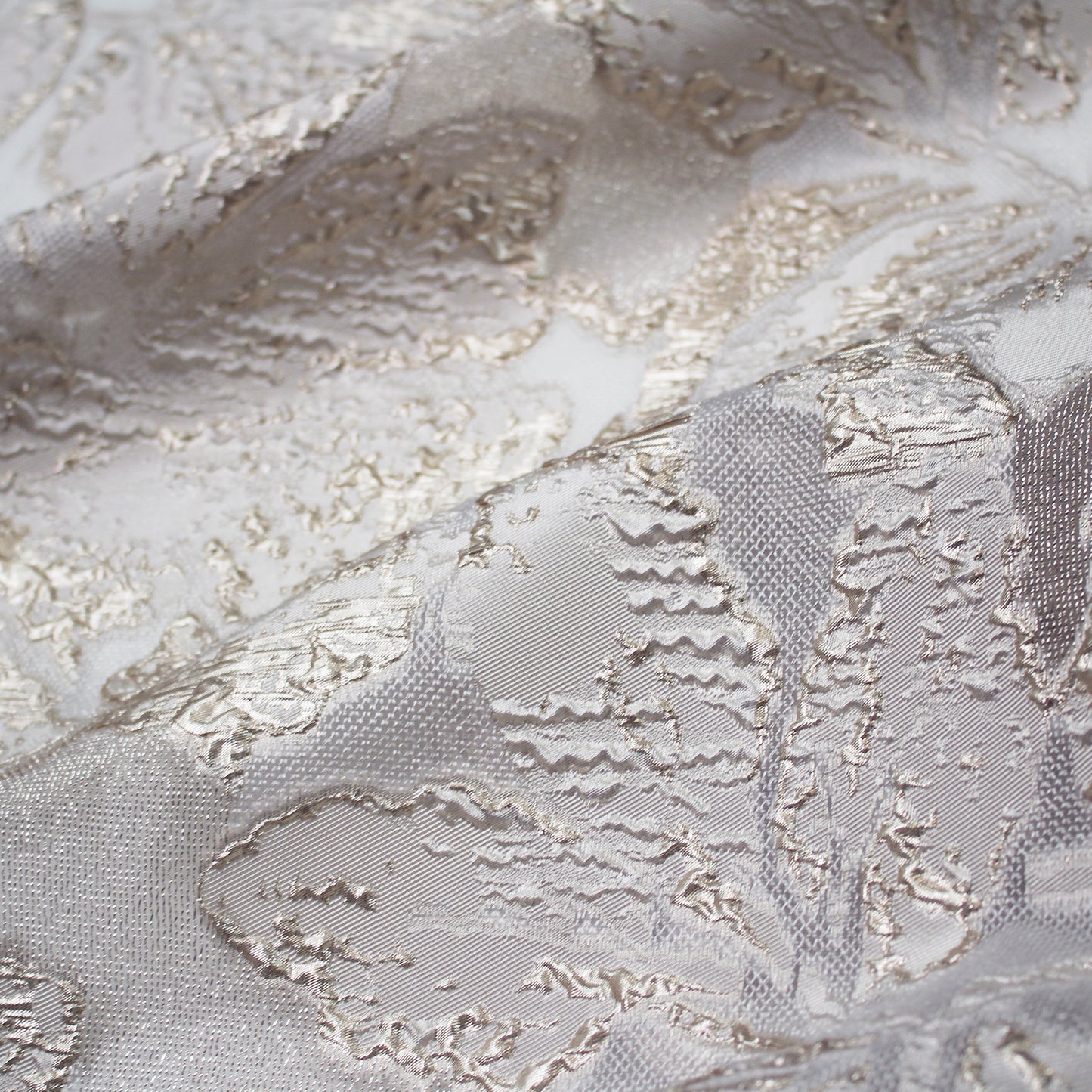 Brocade Fabric with Large Flowers
