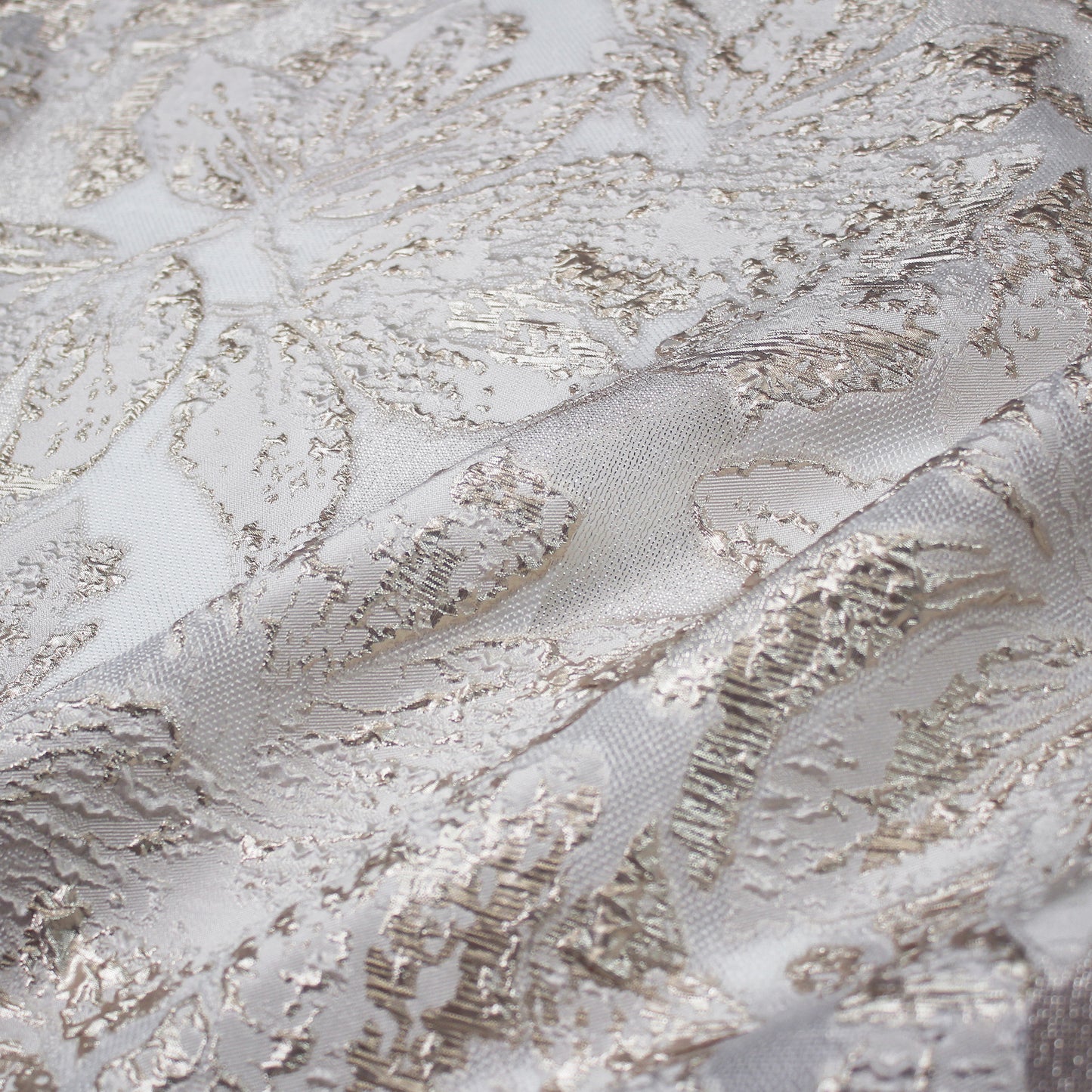 Brocade Fabric with Large Flowers