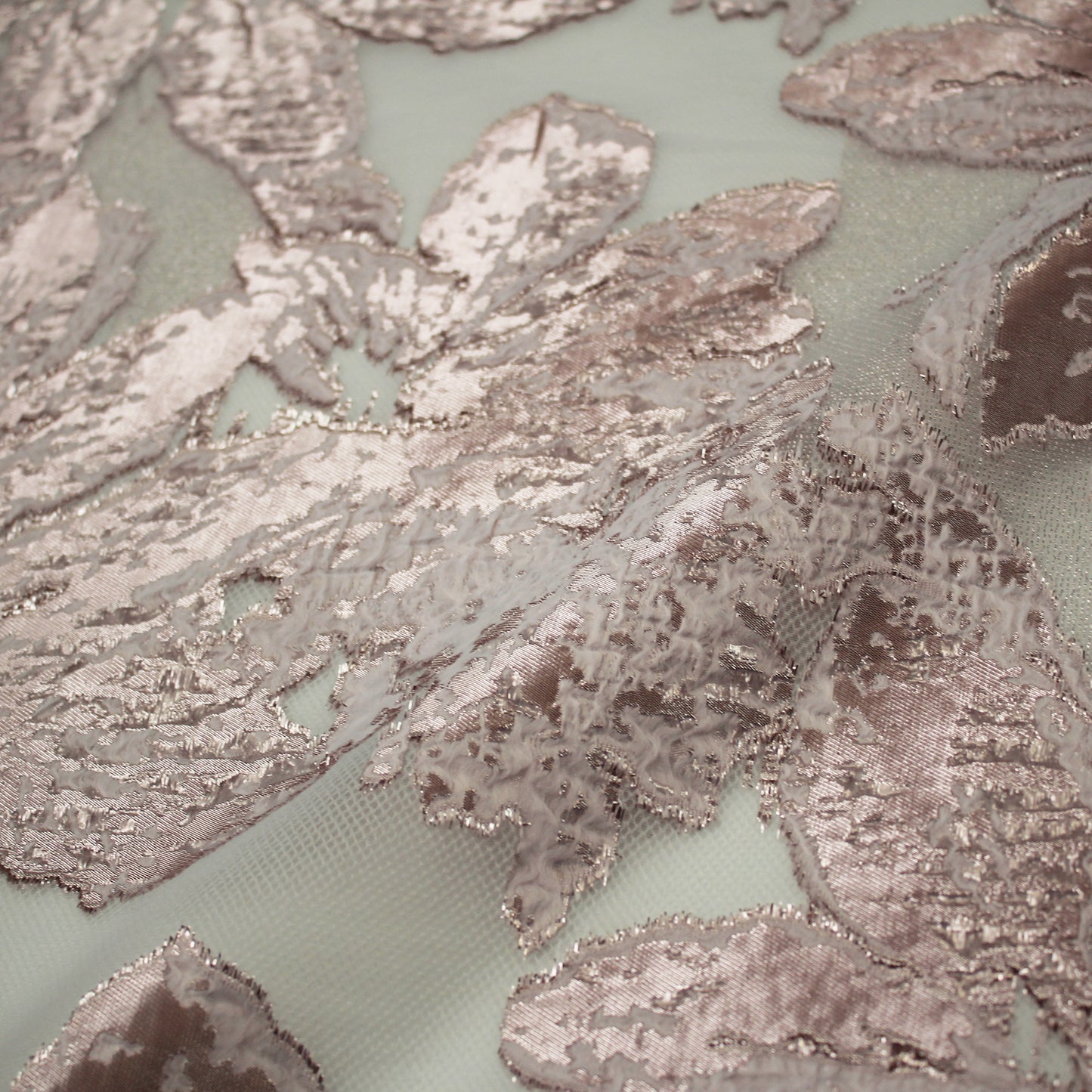 Brocade Fabric with Large Flowers