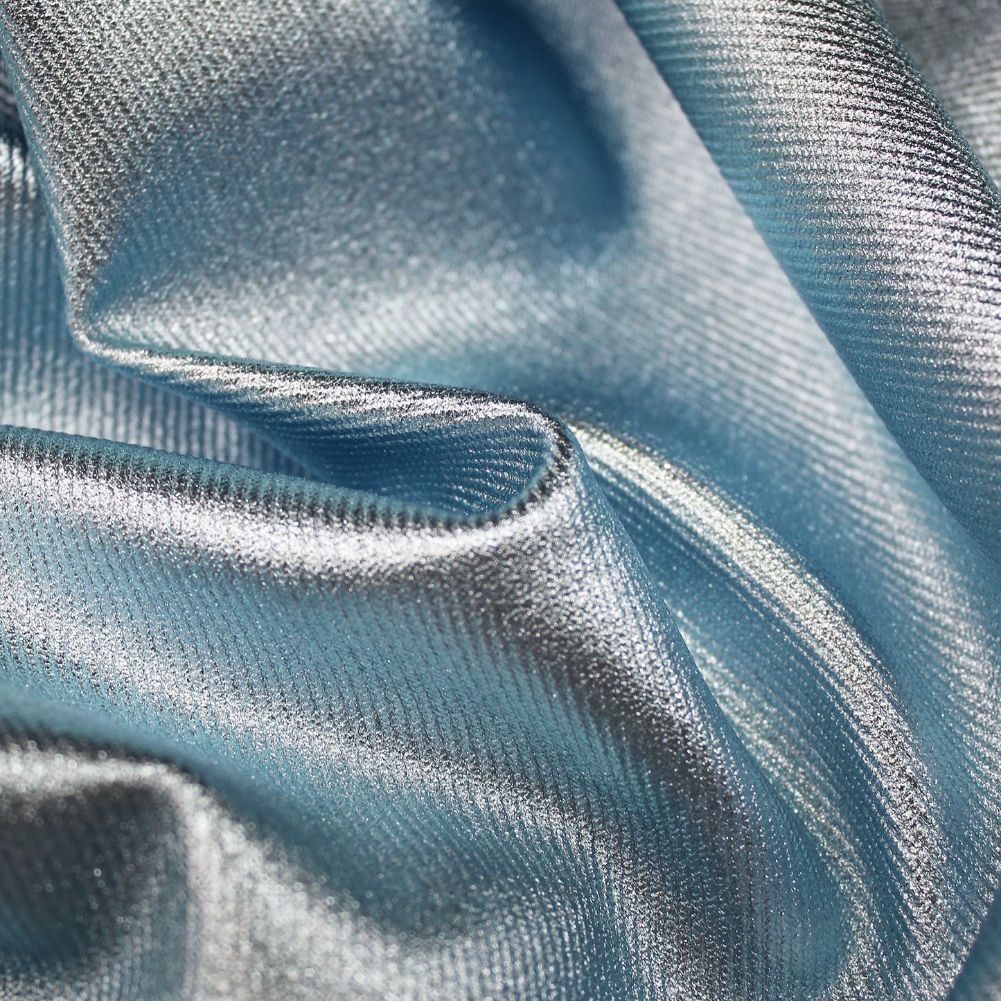 Coated Cady Fabric with Denim Effect