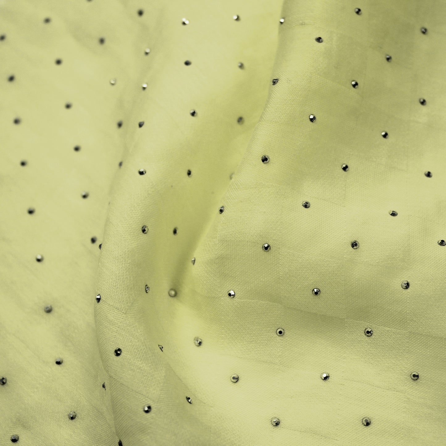 Tissue Gauze with Checkered Weave and Strass