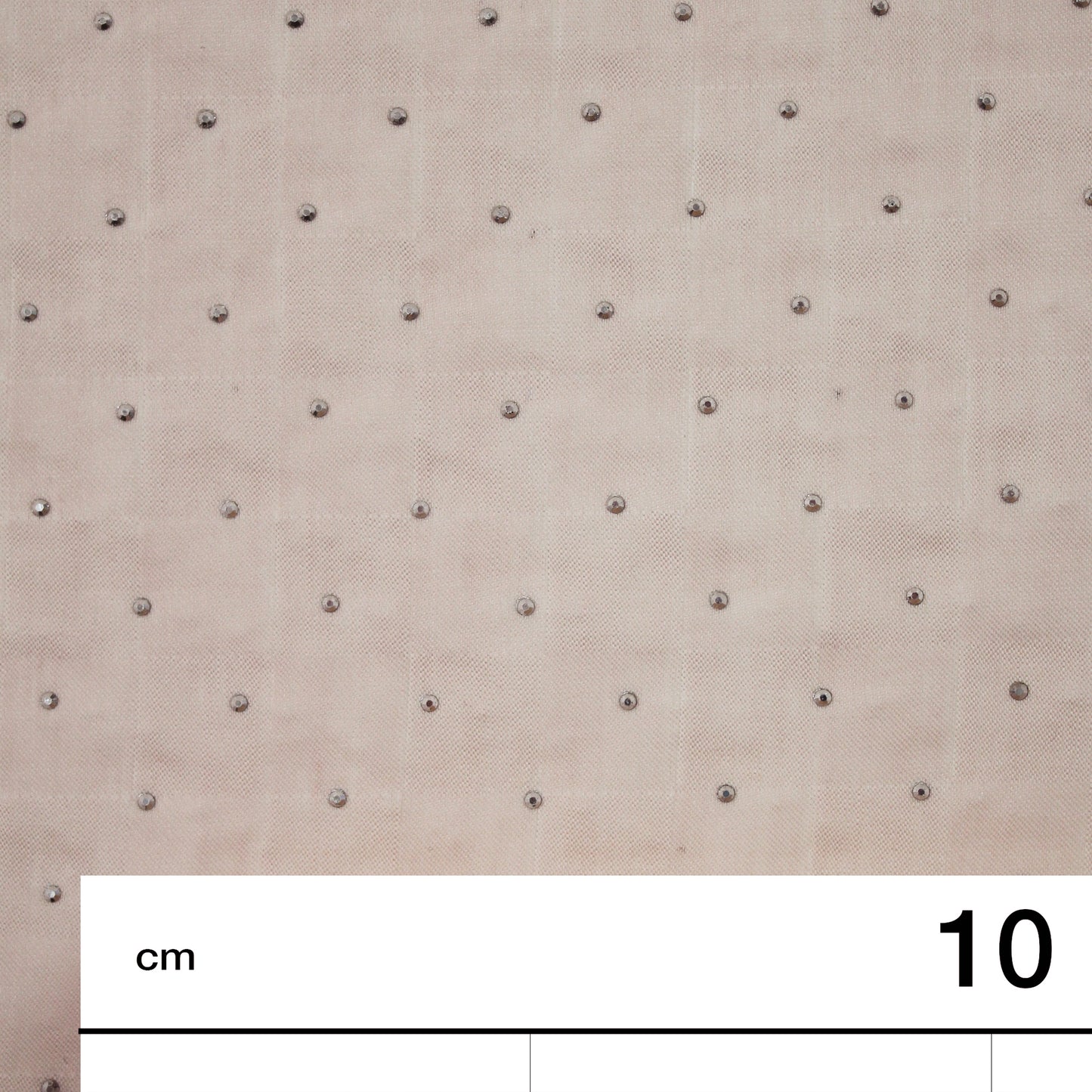 Tissue Gauze with Checkered Weave and Strass
