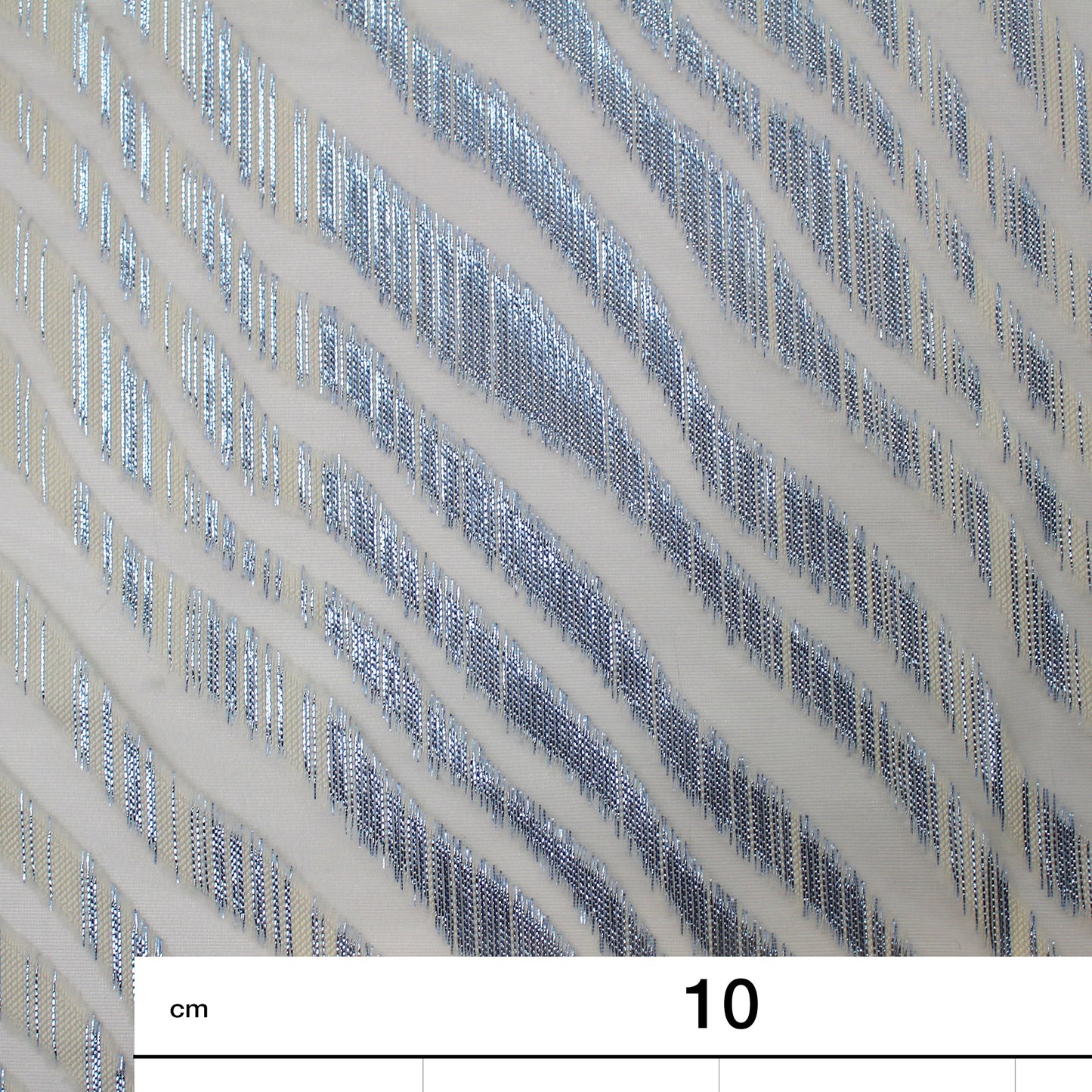 Organza Fil Coupe Fabric with Zebra Pattern
