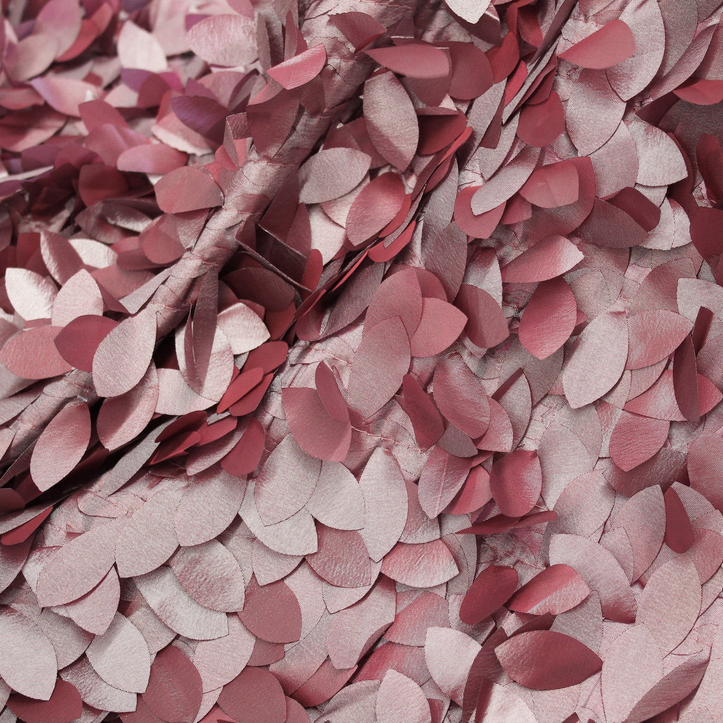 Taffeta Fabric with Satin Leaves