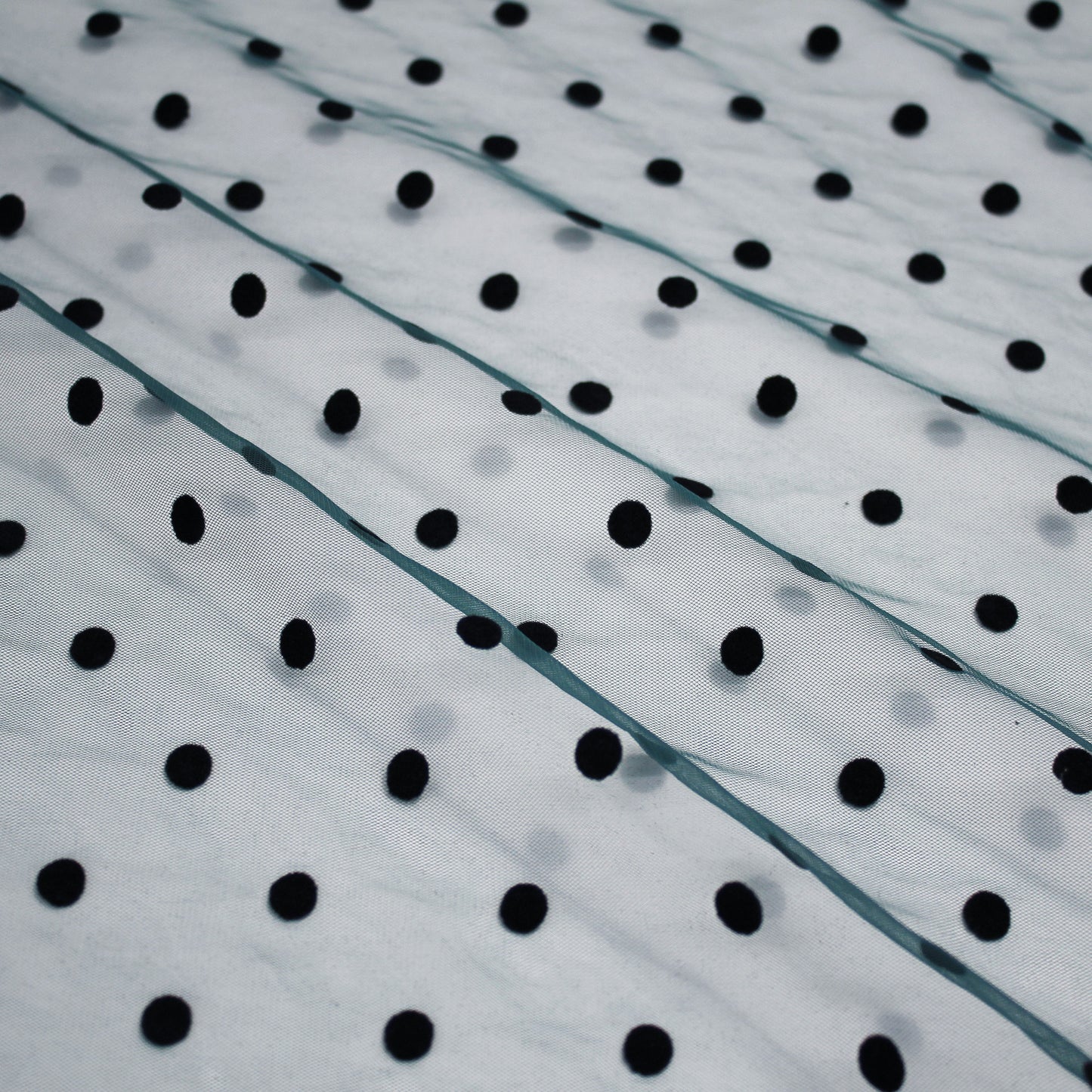 Large Flock Polka Dot Tulle