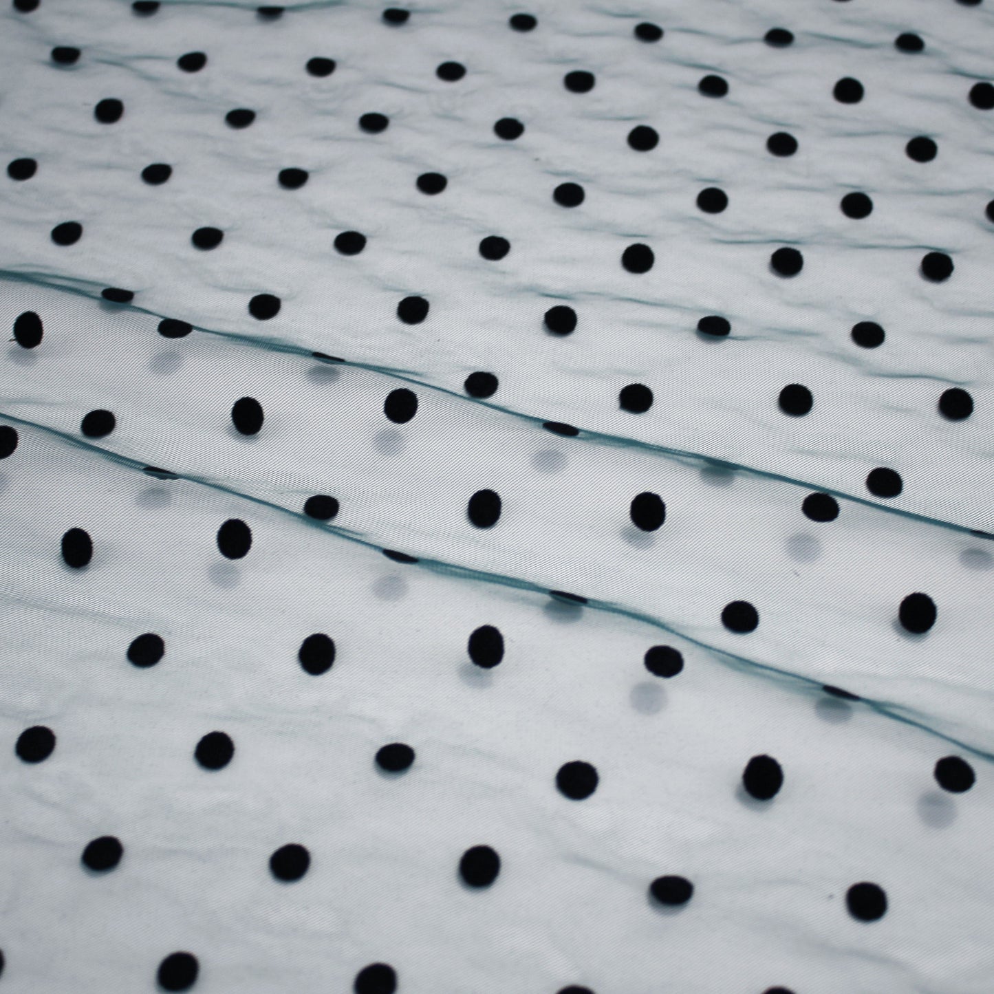 Large Flock Polka Dot Tulle